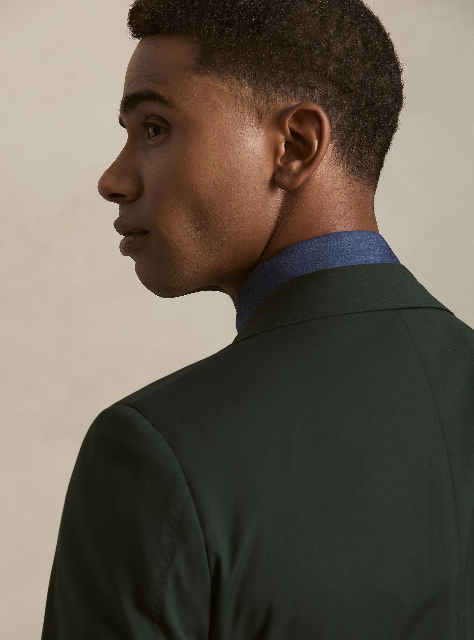 Giacca abito classico slim fit, VERDE