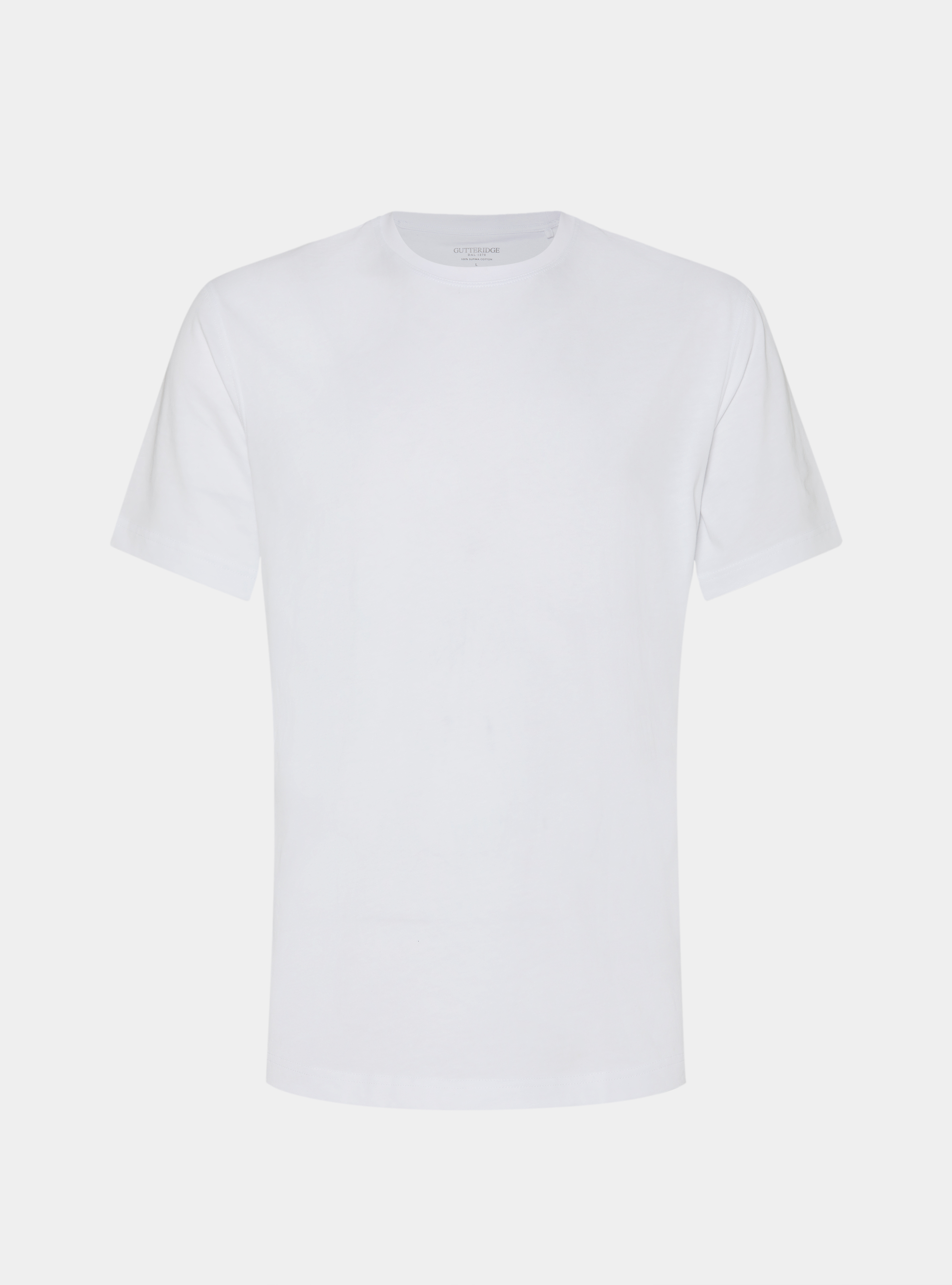 T-shirt mezza manica in cotone Supima, BIANCO