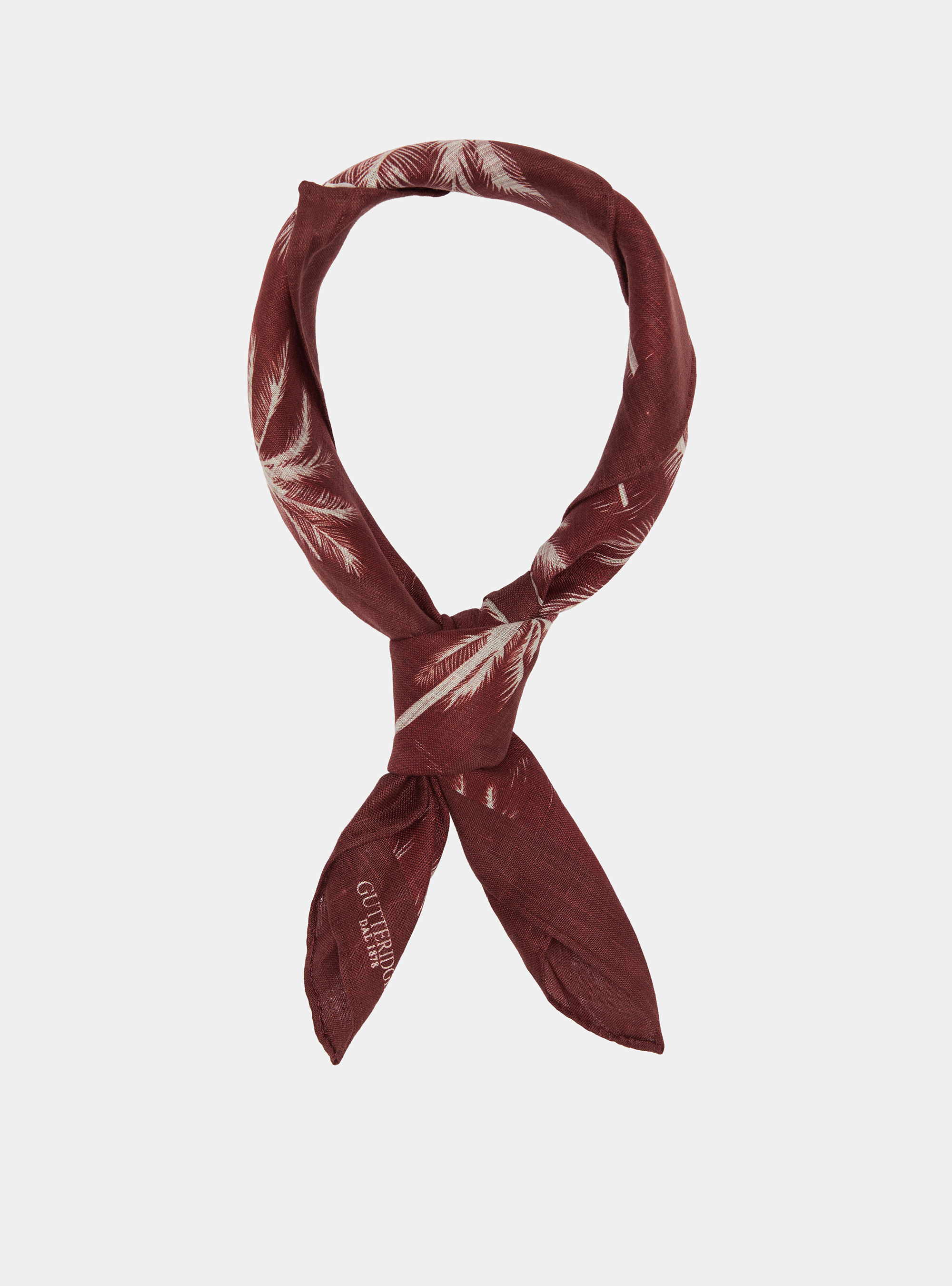 Foulard in lino stampa palme, COCCIO