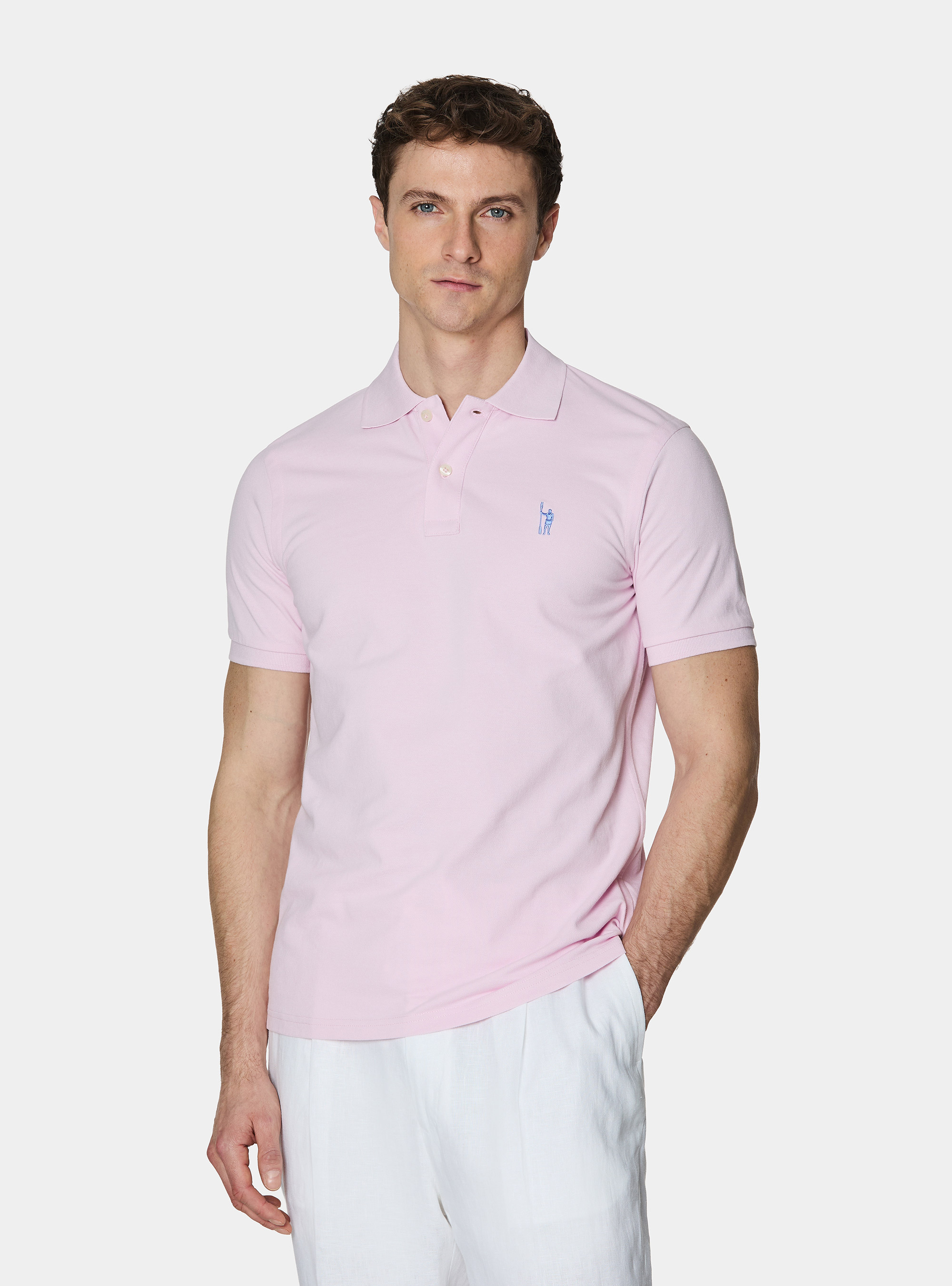 Polo classica in piquet, ROSA CHIARO 0466C