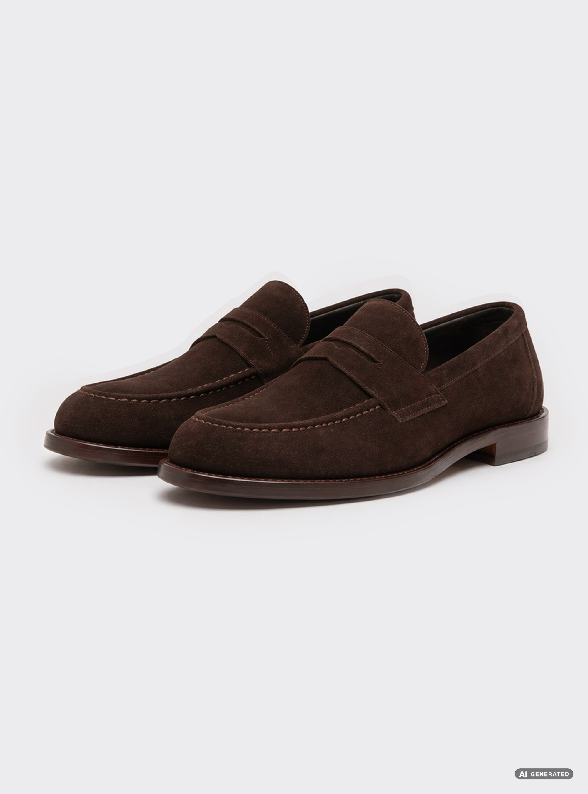 Mocassini in suede, TESTA DI MORO