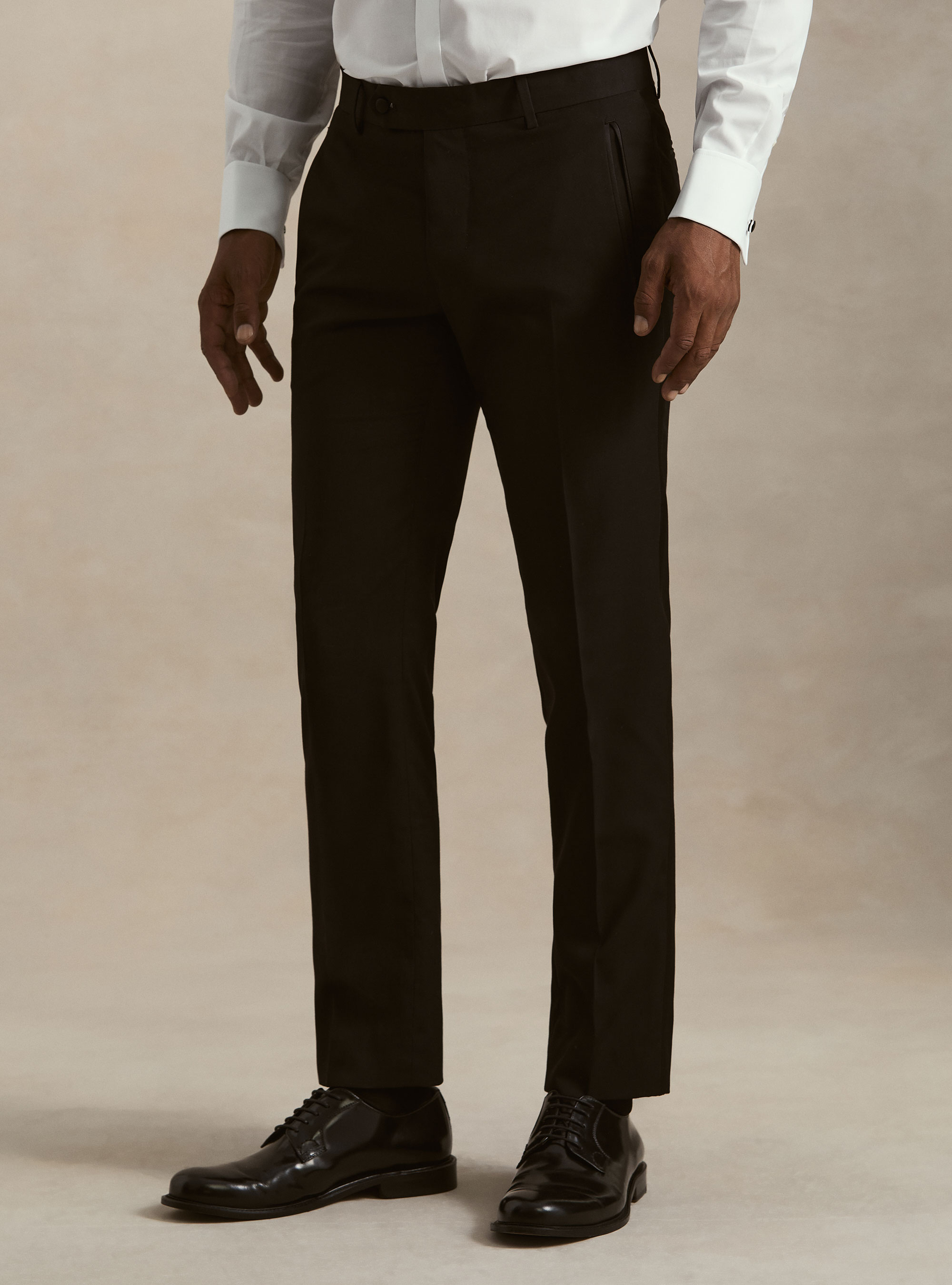 Pantaloni smoking per abito, NERO