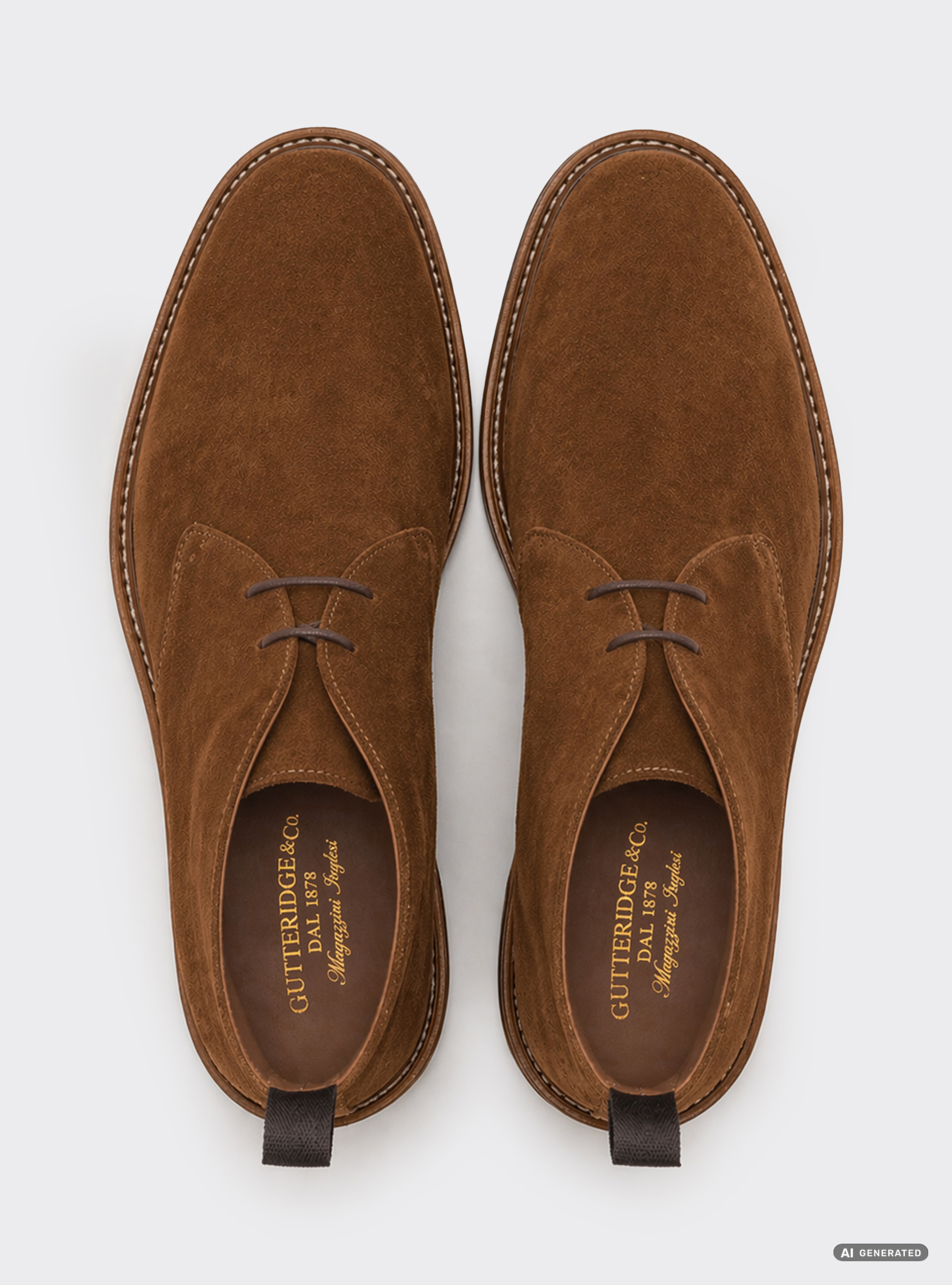 Polacchini in suede, TABACCO