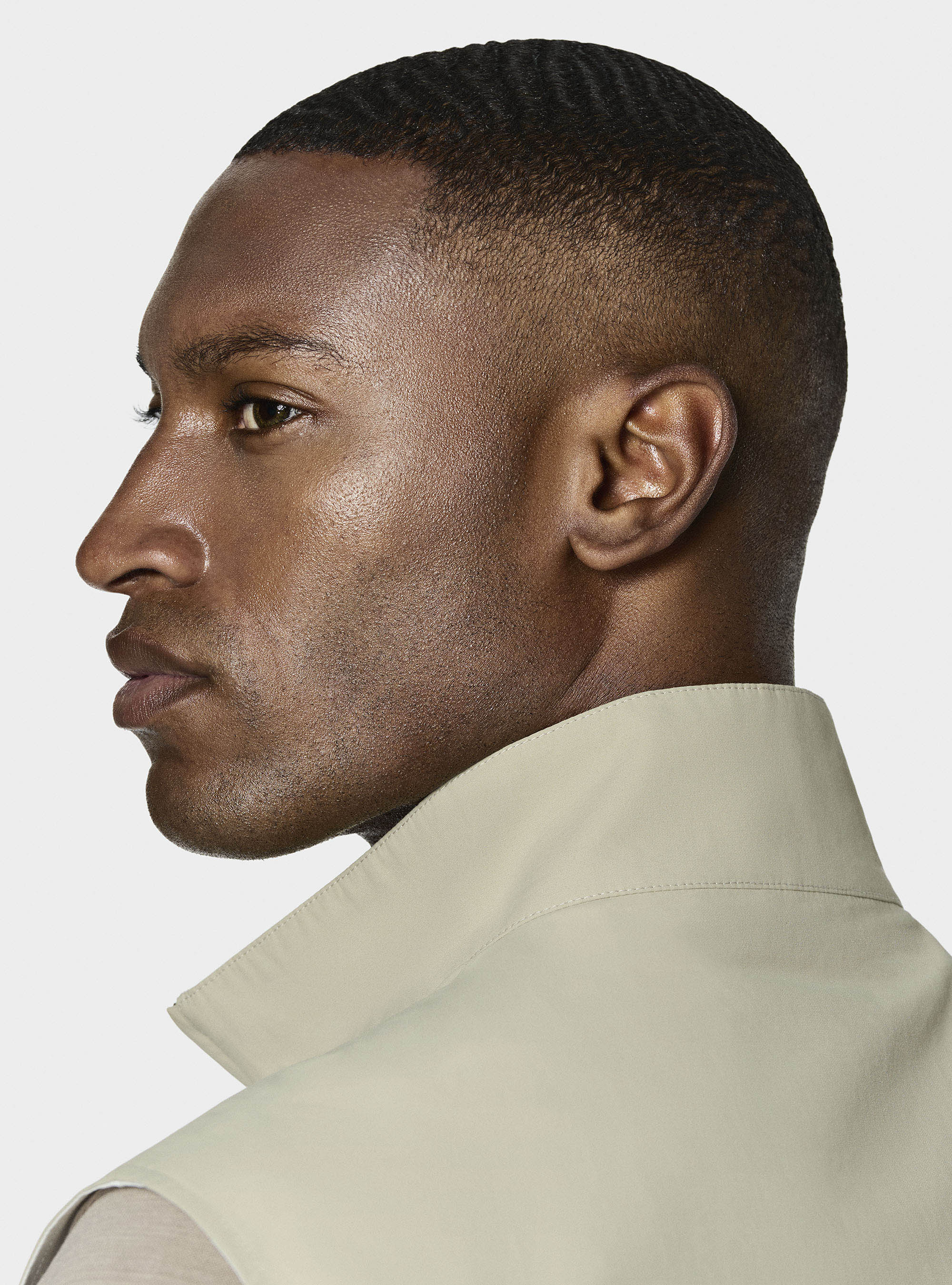Smanicato reversibile in misto cotone, SABBIA