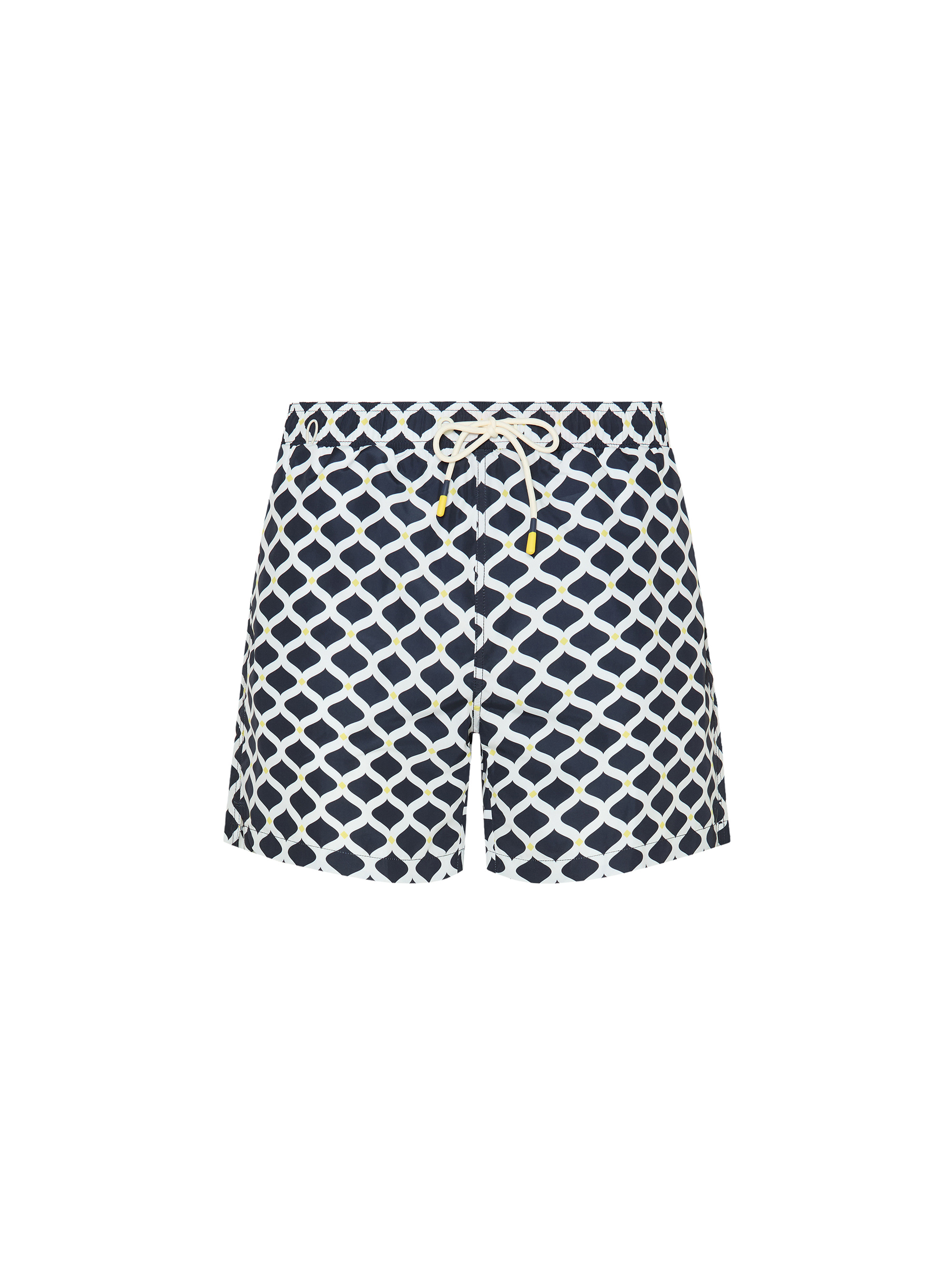 Costume da bagno stampa geometrica, BLU NAVY