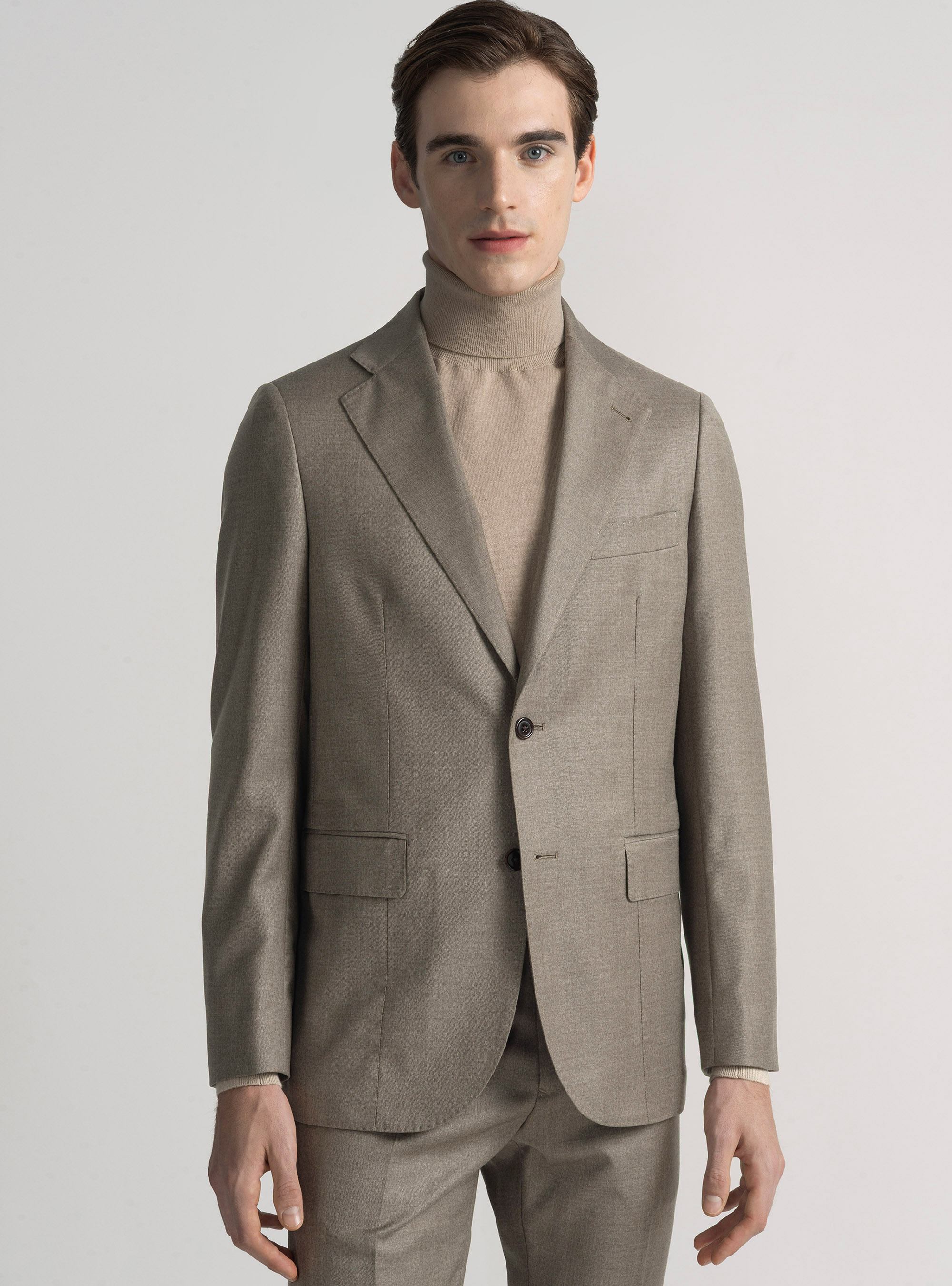 Giacca per abito in pura lana Vitale Barberis Canonico, SABBIA