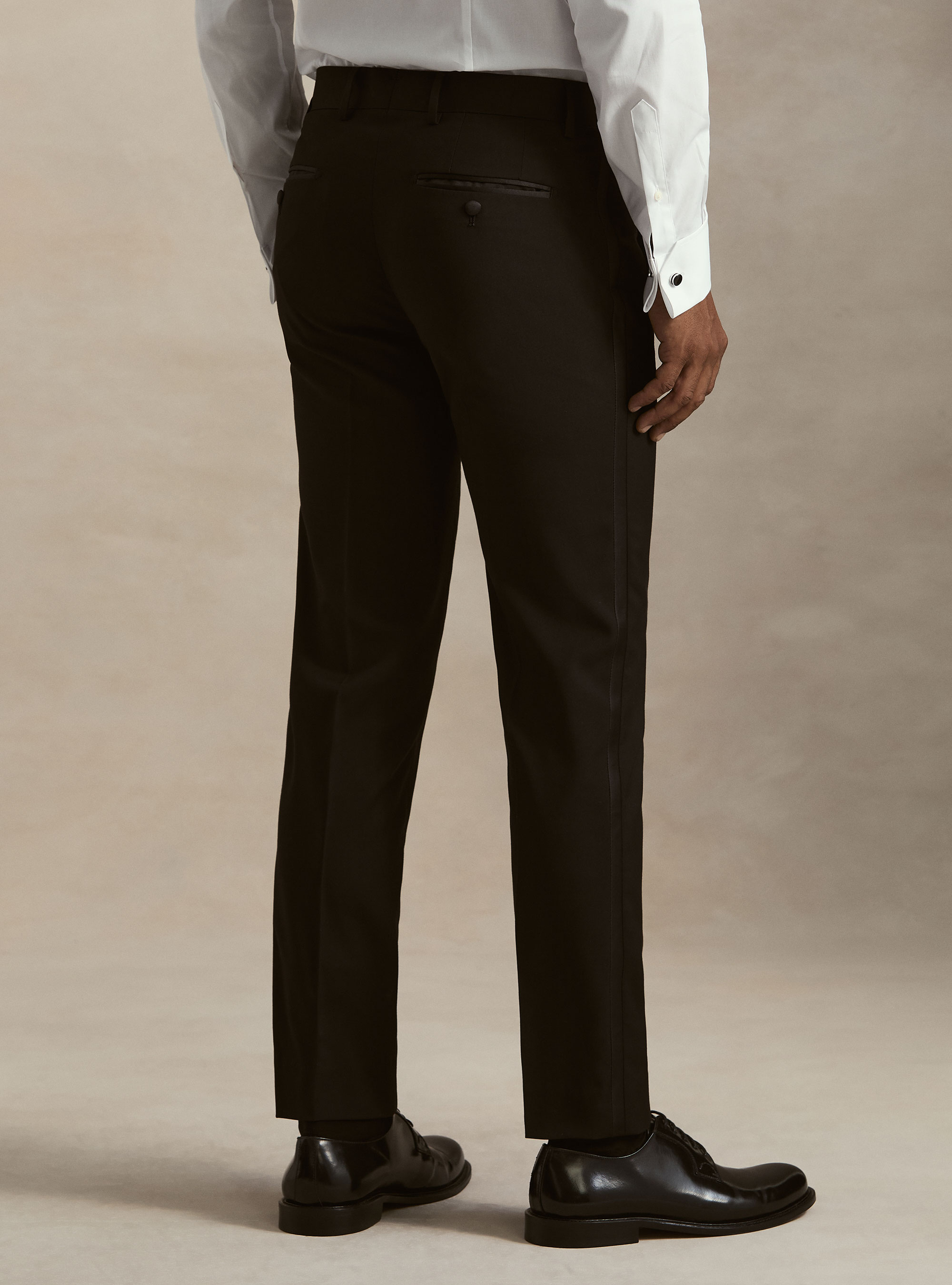 Pantaloni smoking per abito, NERO