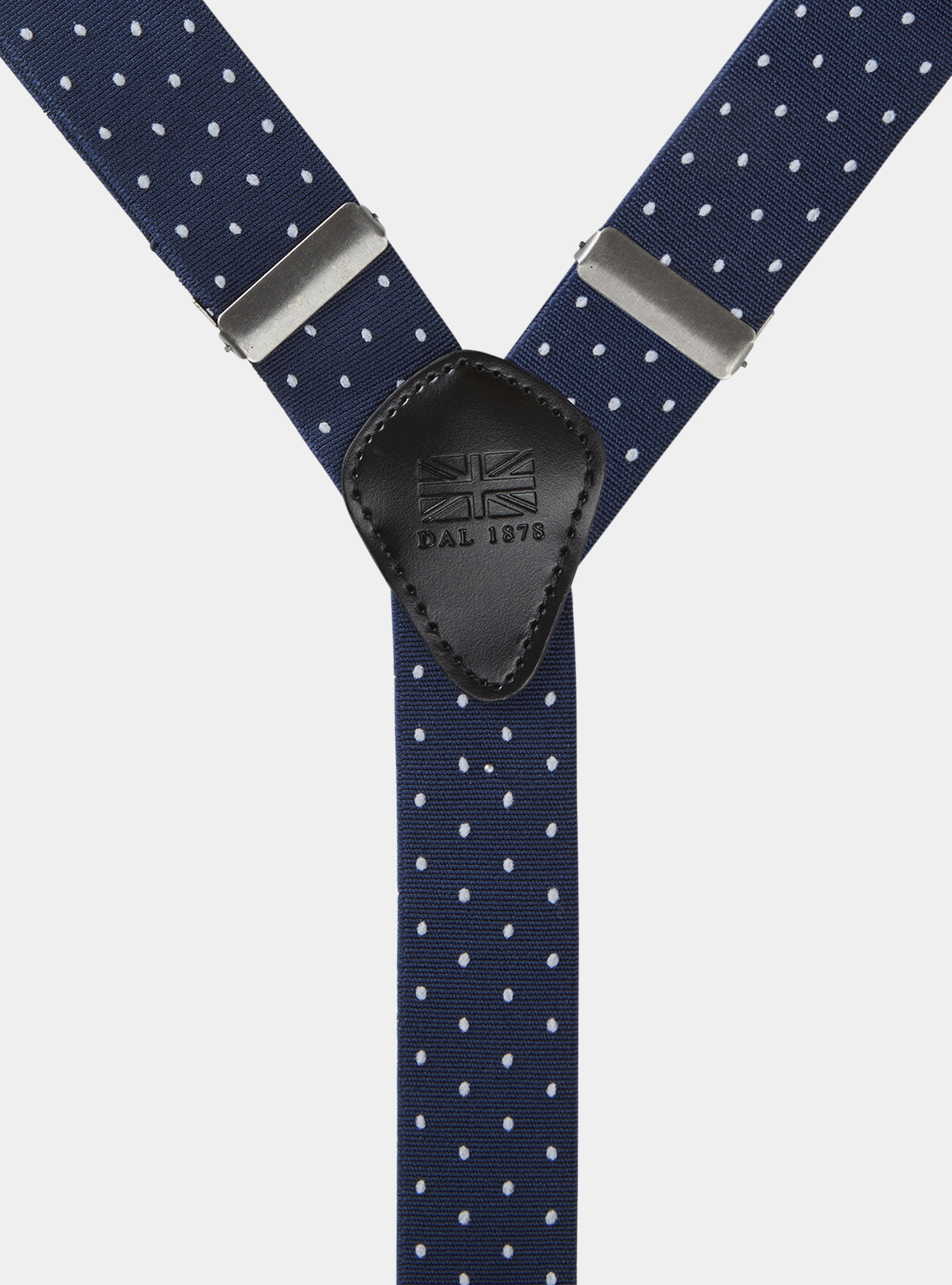 Bretelle fantasia micro pois, BLU NAVY