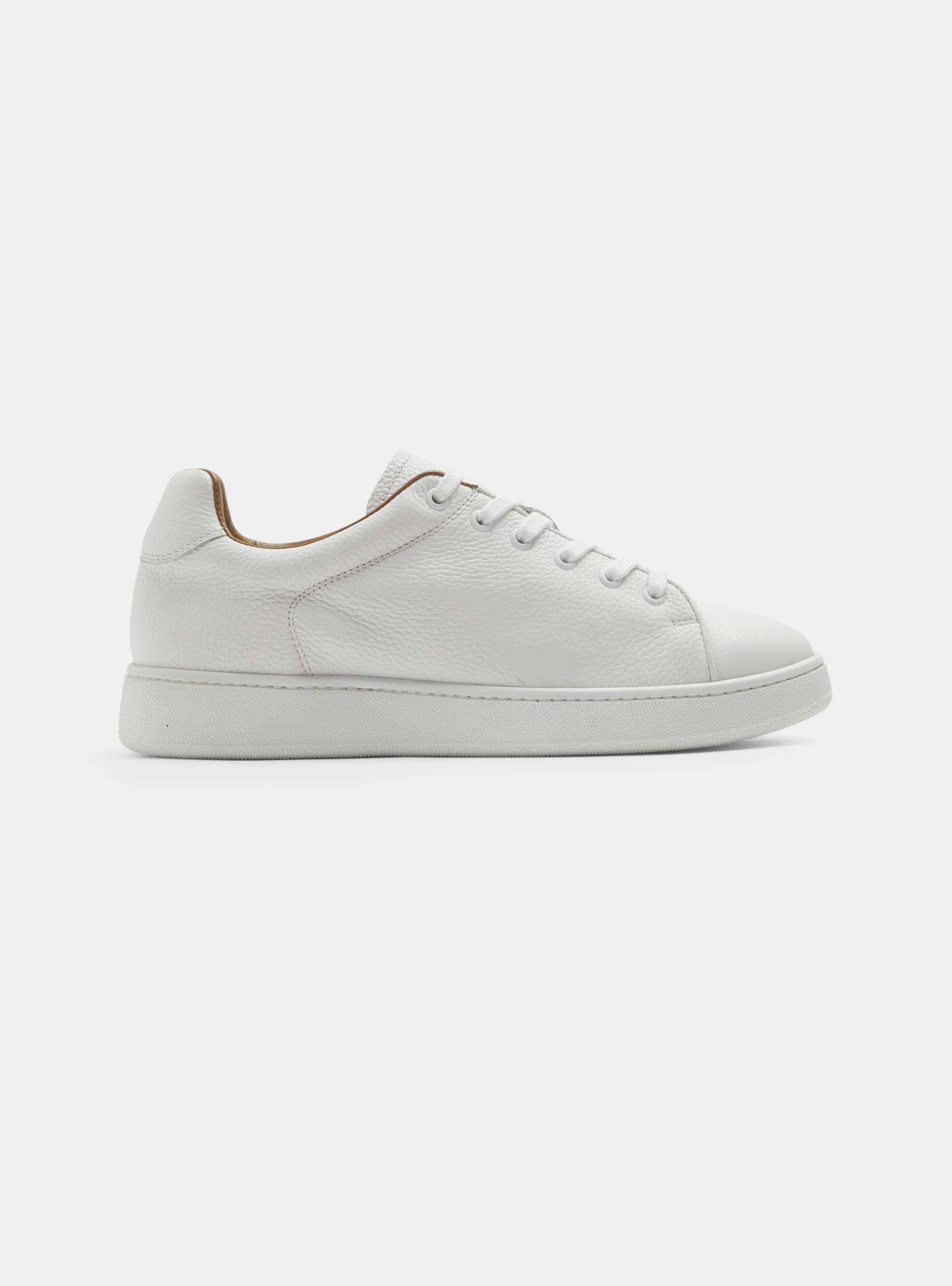 Sneakers in pelle martellata, BIANCO