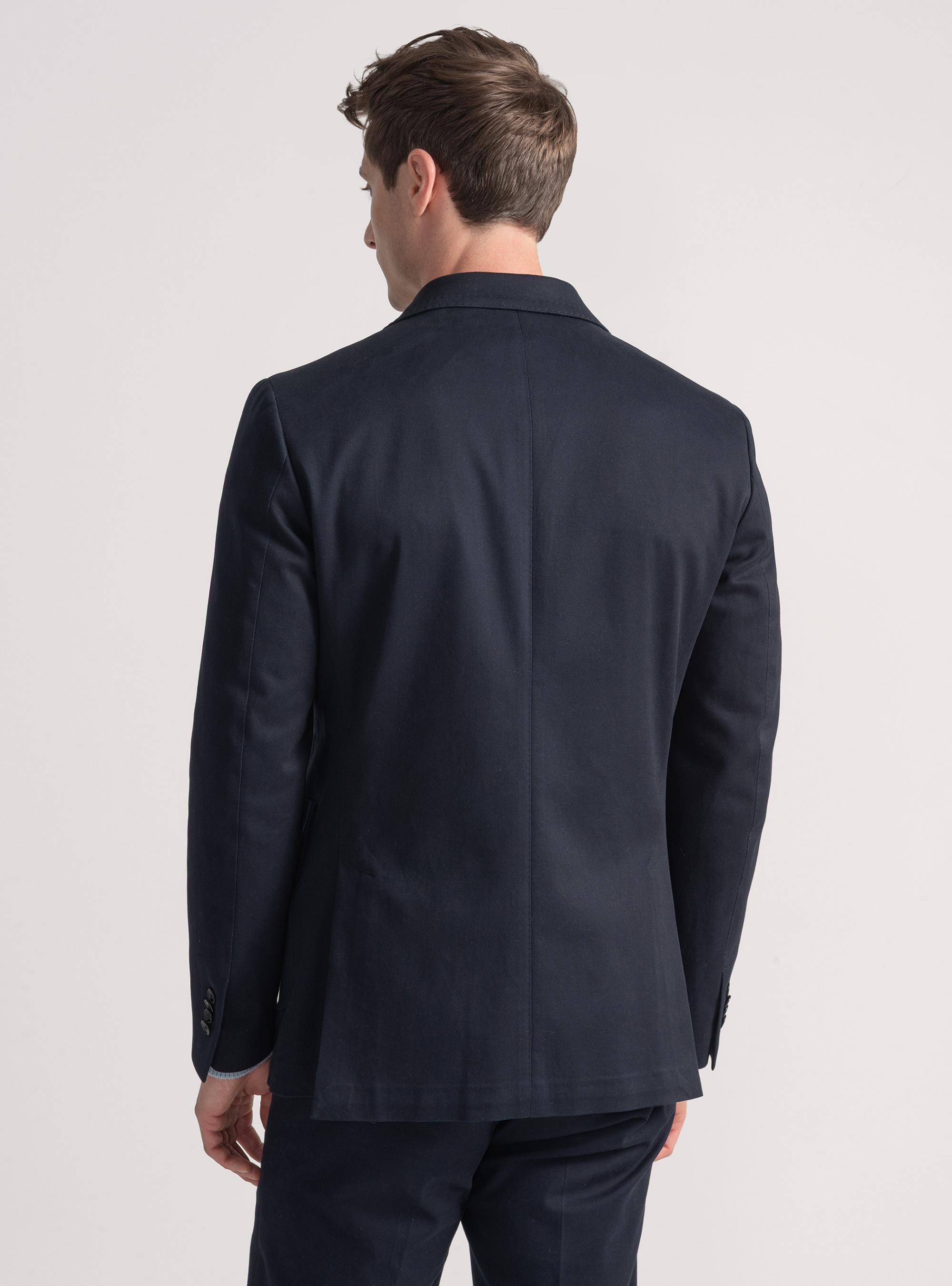 Giacca in cotone smerigliato, BLU NAVY