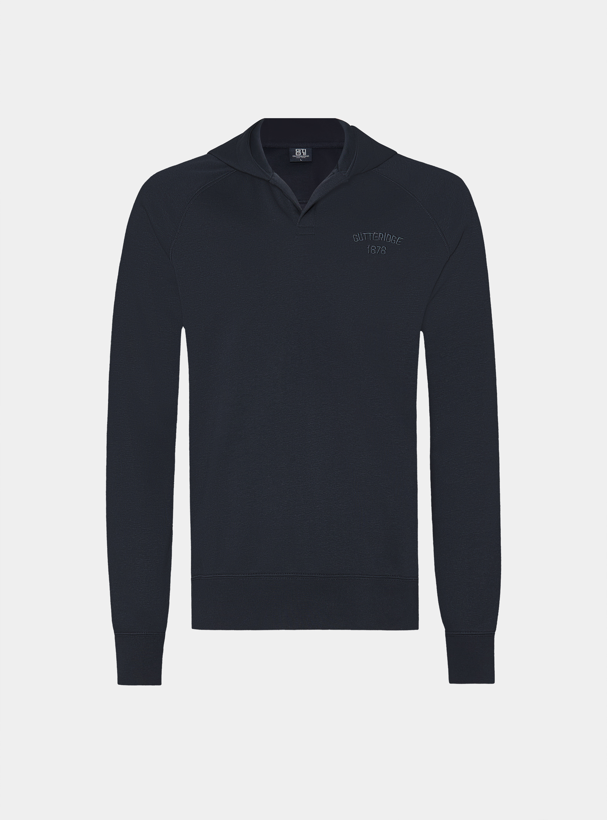 Felpa GT01 con cappuccio in misto cotone, BLU NAVY