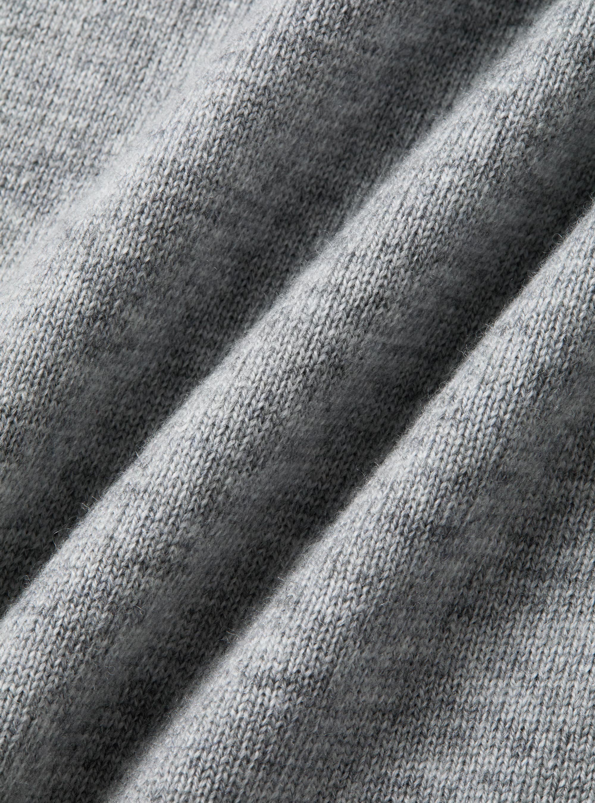 Girocollo in maglia in lana e cashmere, GRIGIO CHIARO MELANGE