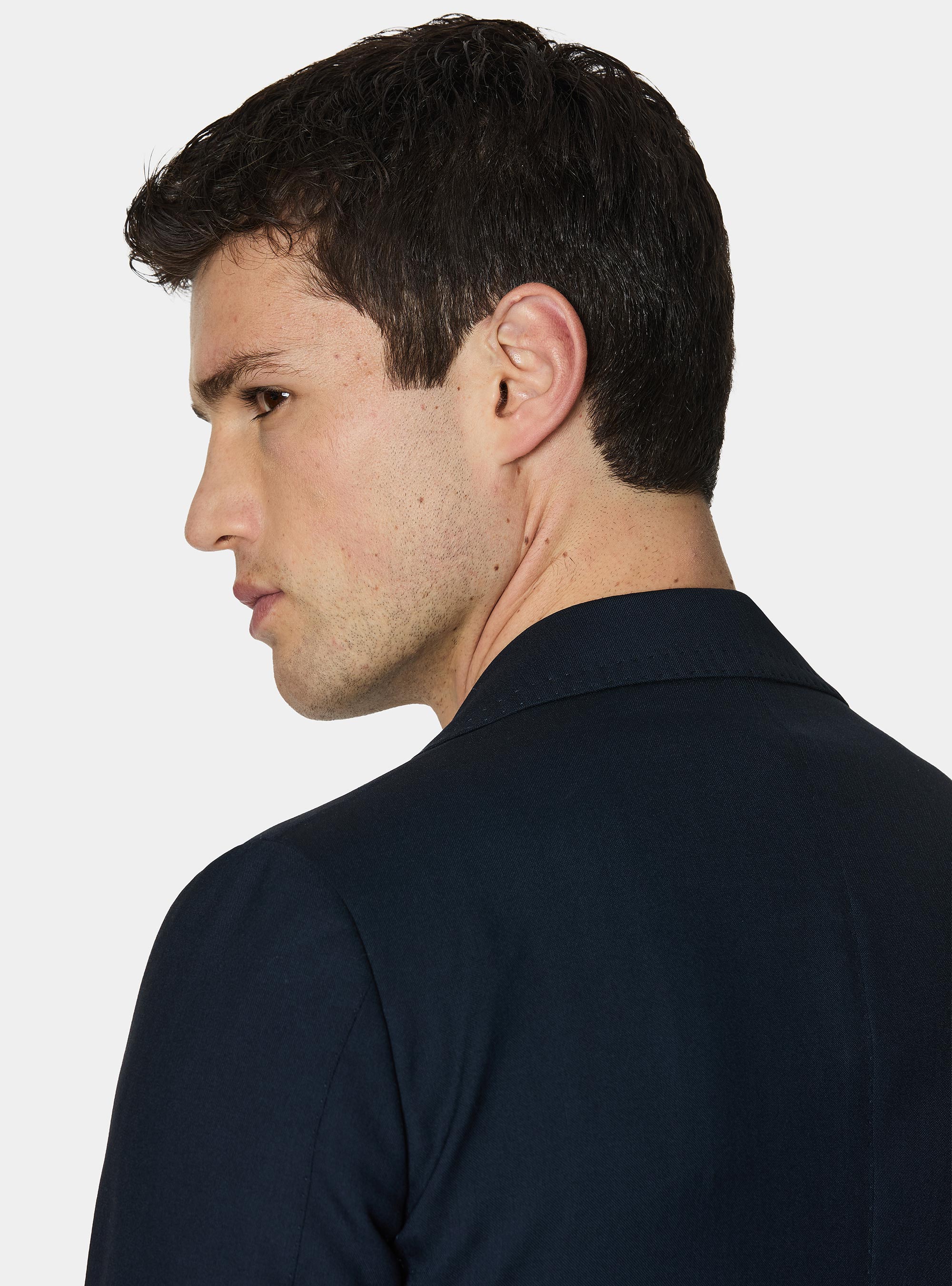 Giacca doppiopetto in pura lana Vitale Barberis Canonico, NAVY