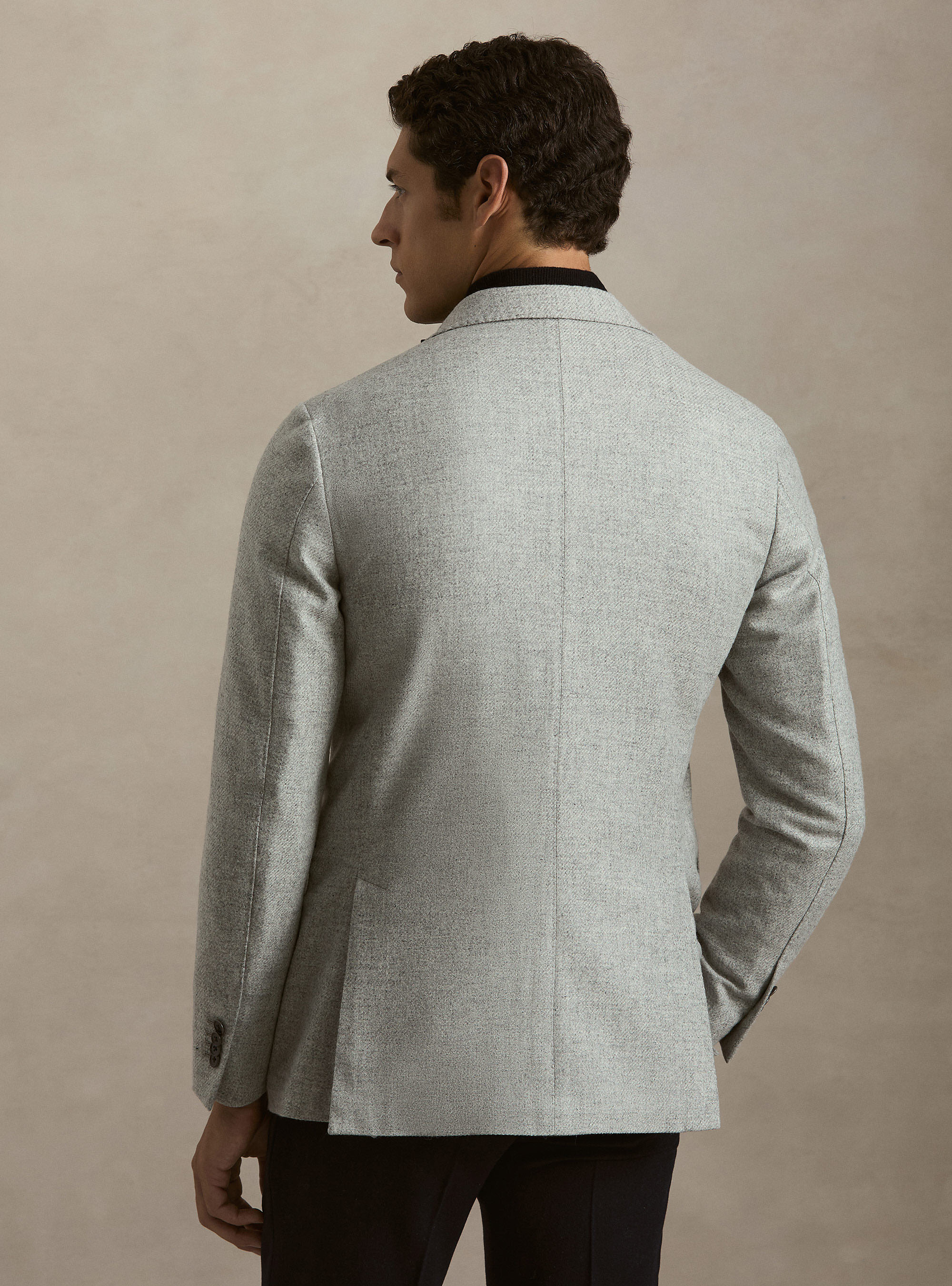 Giacca in lana cashmere Lanificio di Pray, GRIGIO CHIARO MELANGE
