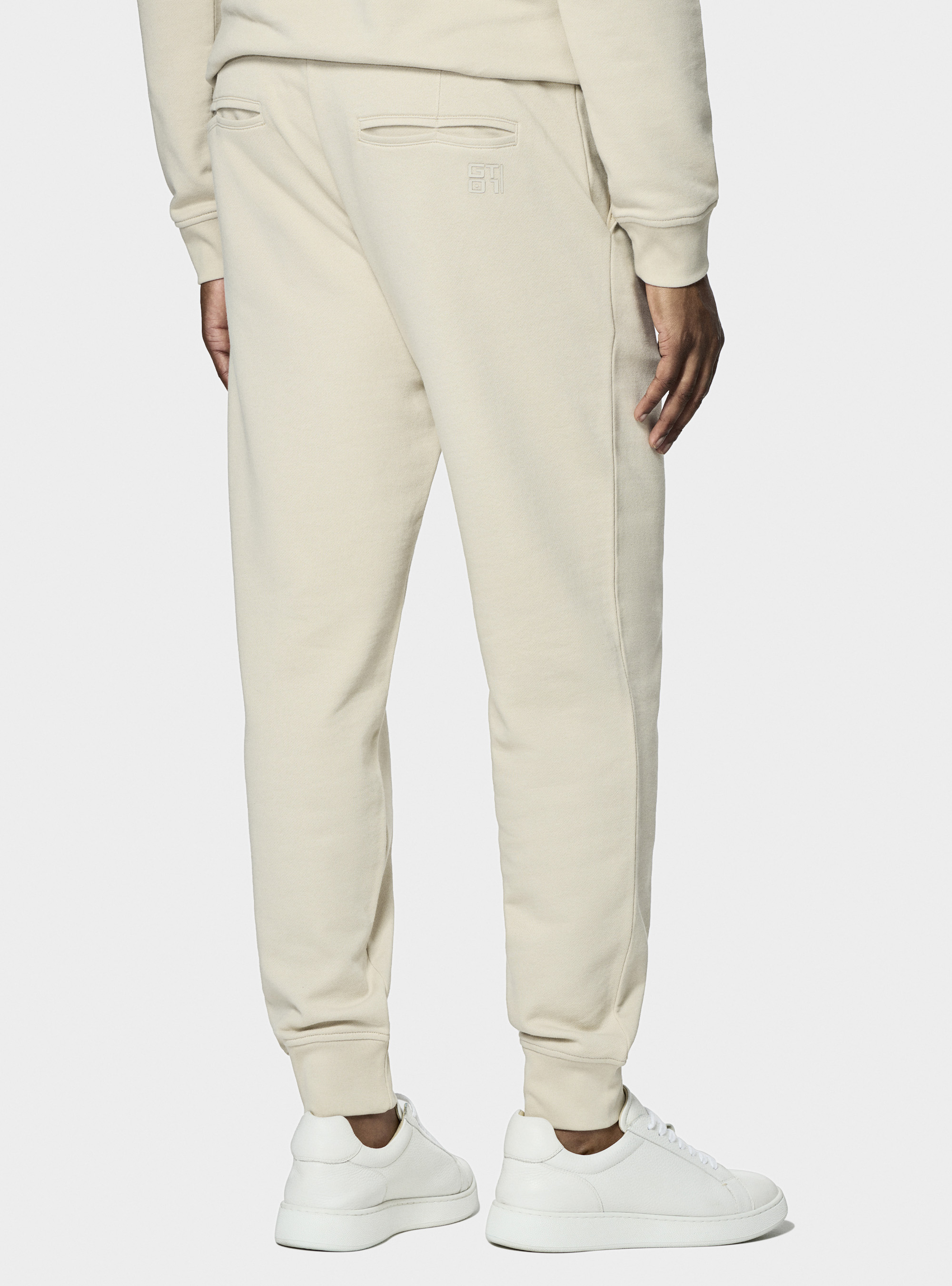 Pantaloni sportivi in felpa GT01, ECRU 0536C