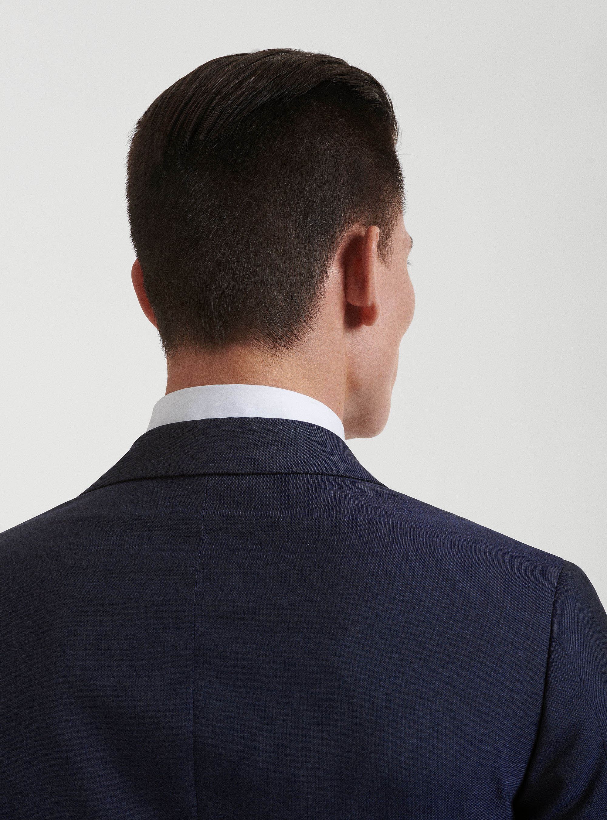 Giacca smoking in pura lana Vitale Barberis Canonico, BLU NAVY