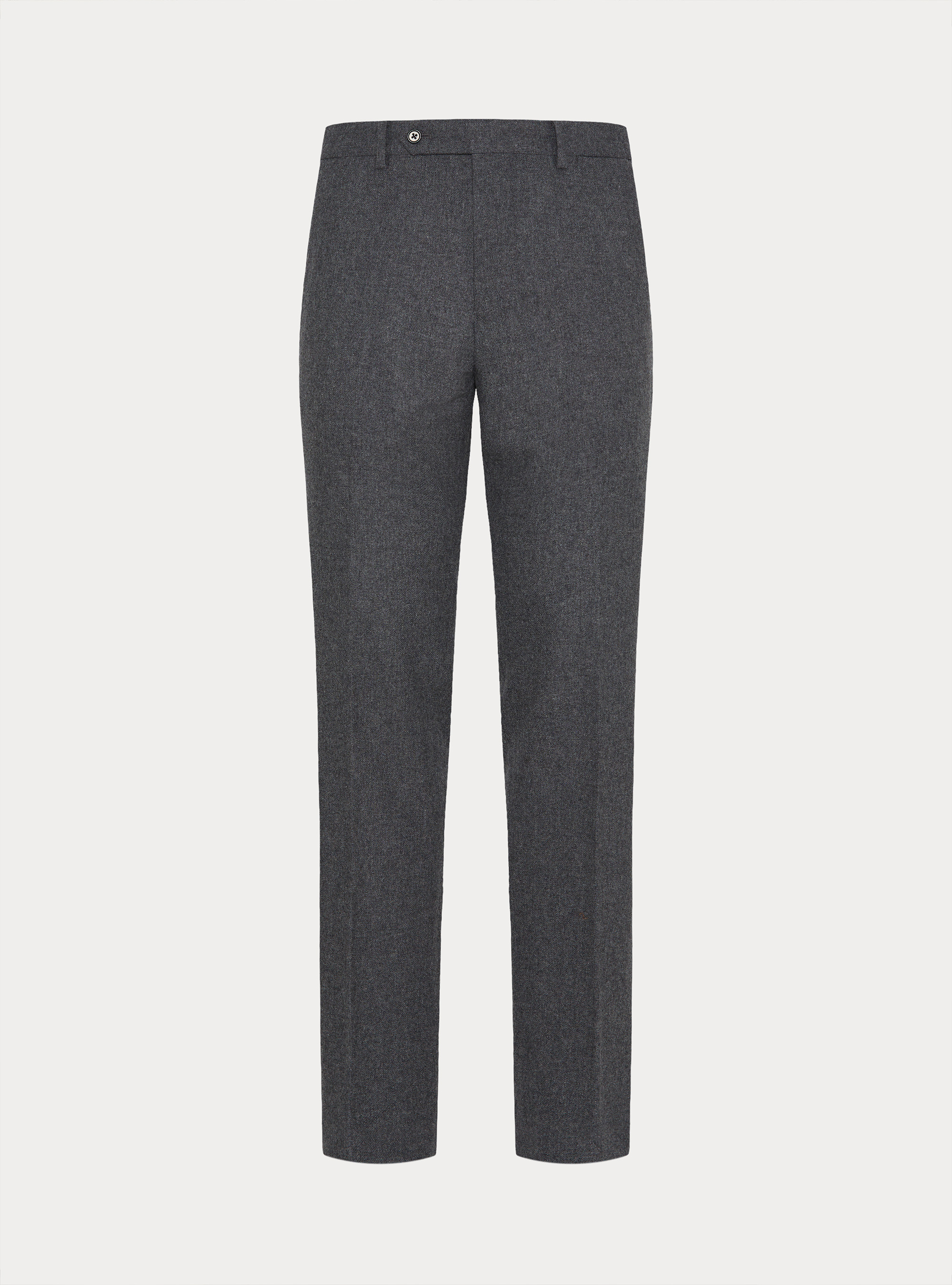 Pantaloni in flanella misto lana, ASFALTO