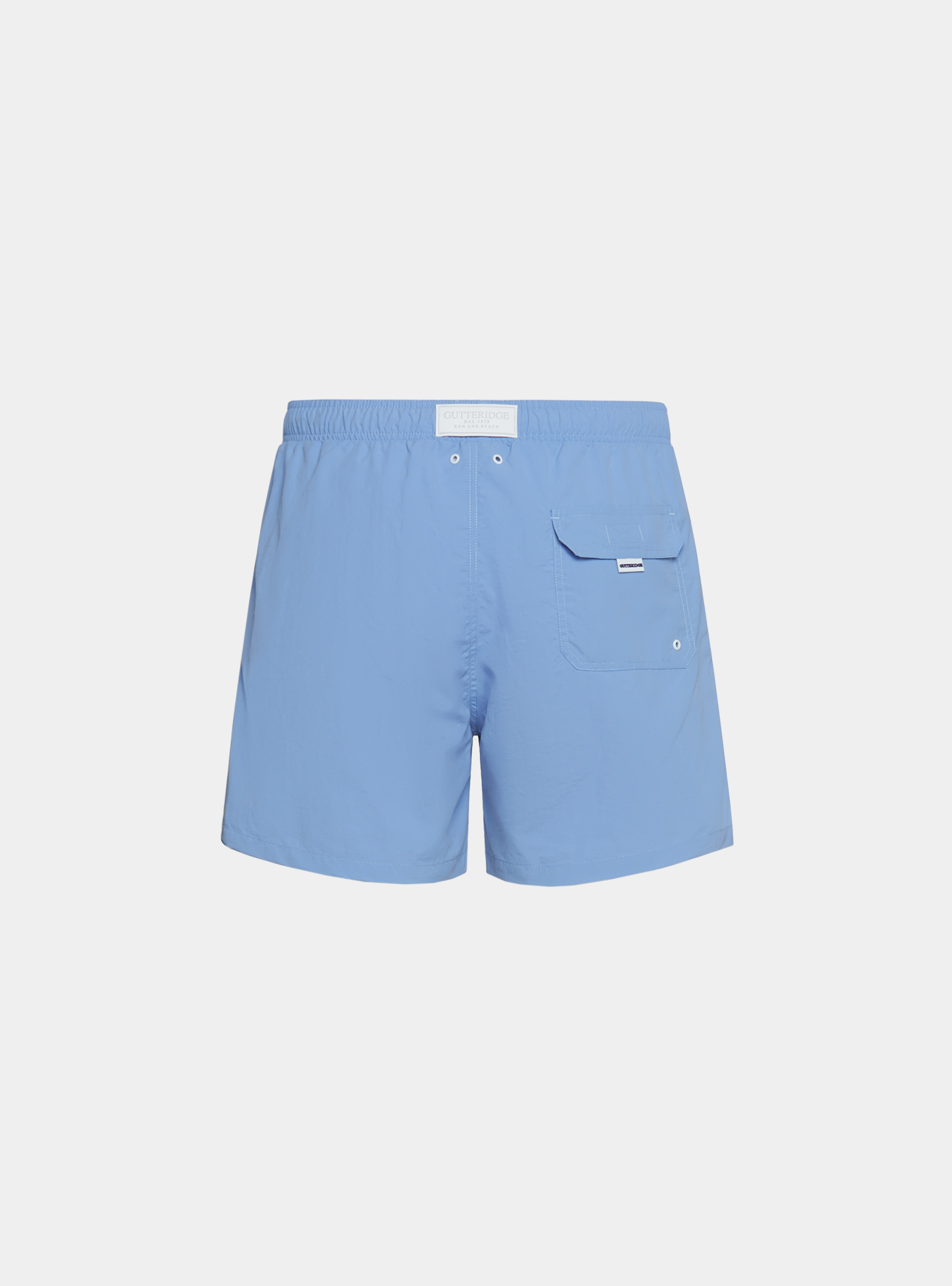 Costume da bagno tinta unita, AZZURRO