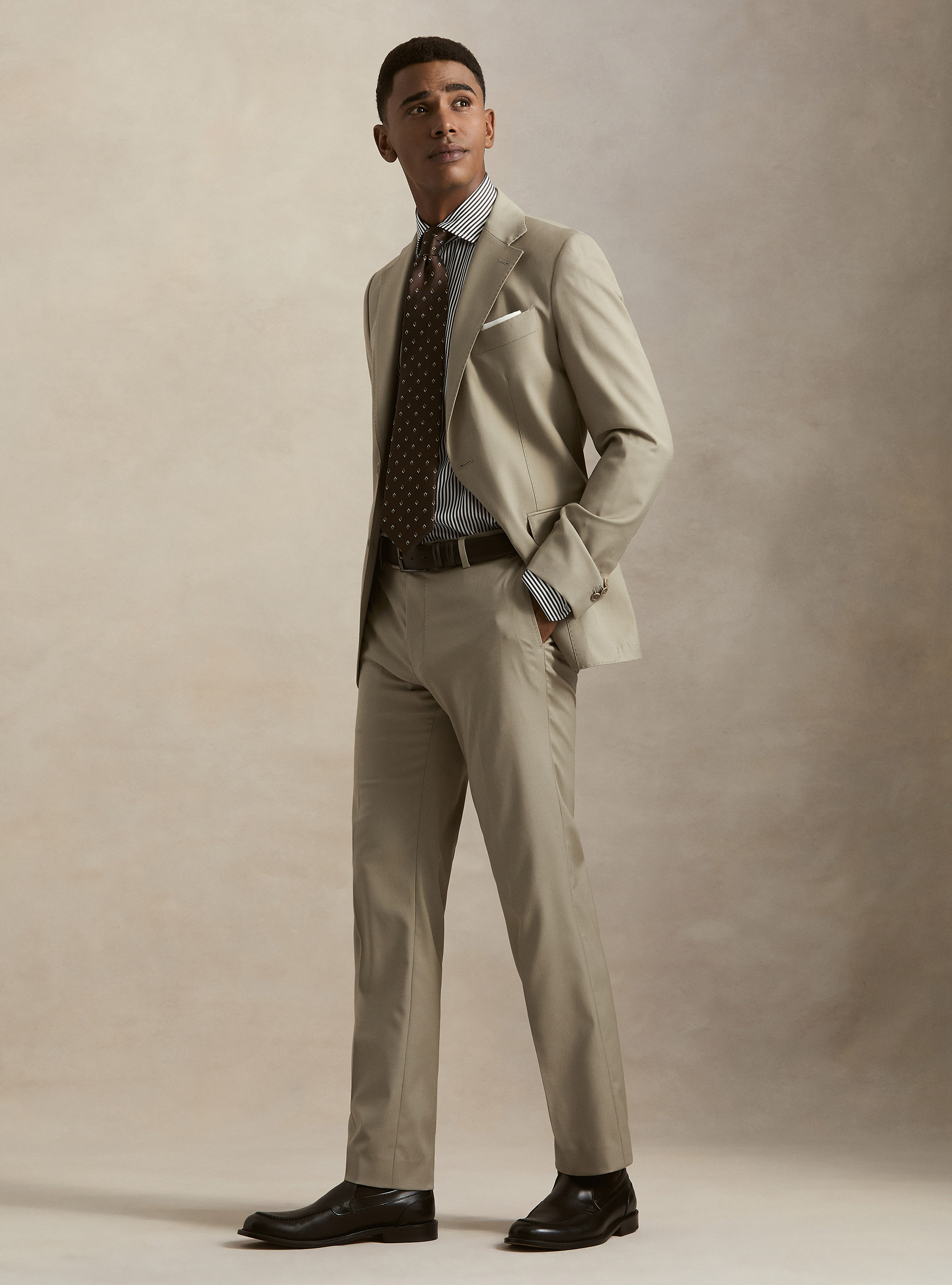 Giacca abito classico slim fit, SABBIA 0591C