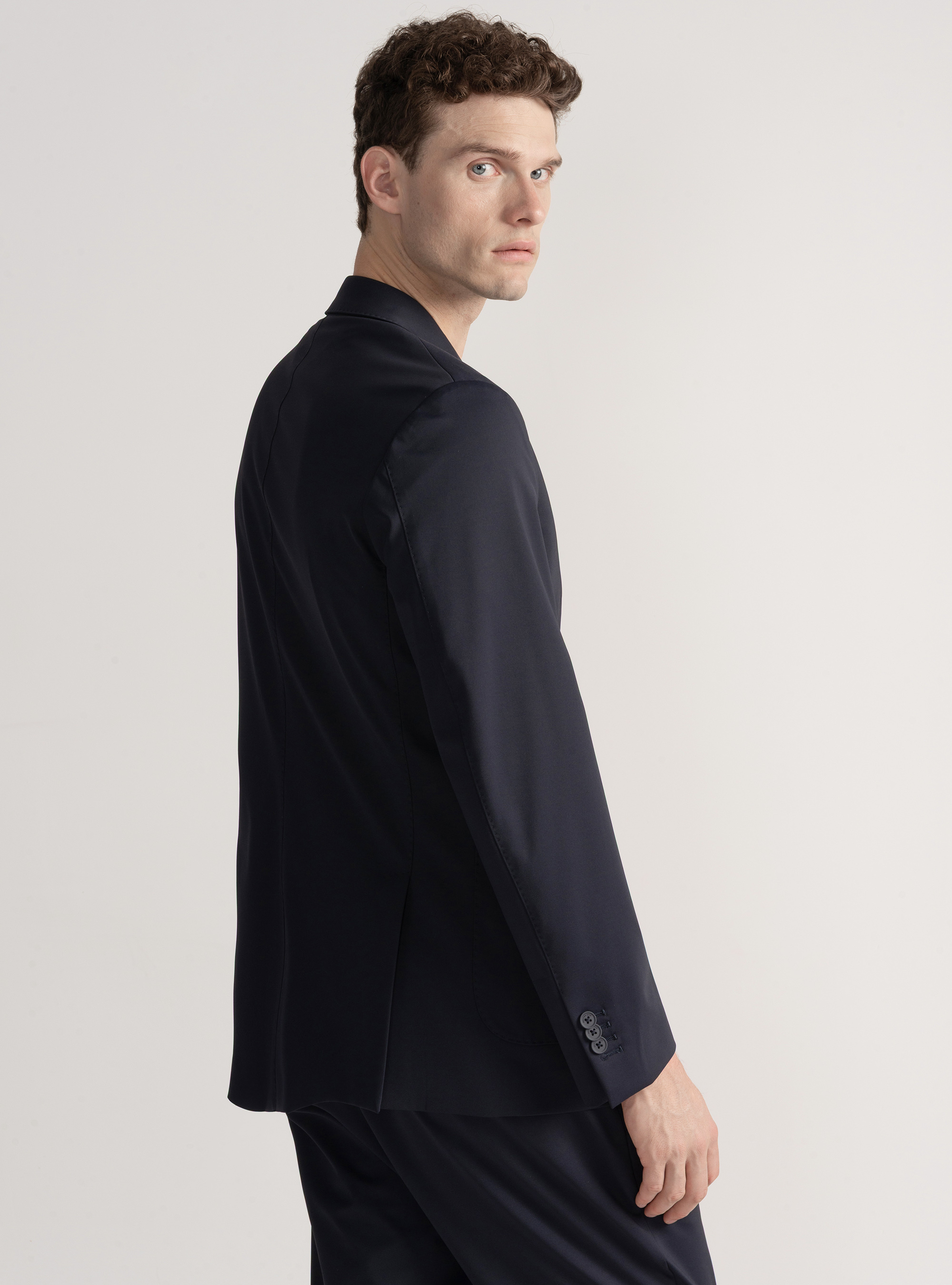 Giacca GT01 in nylon elasticizzato, BLU NAVY