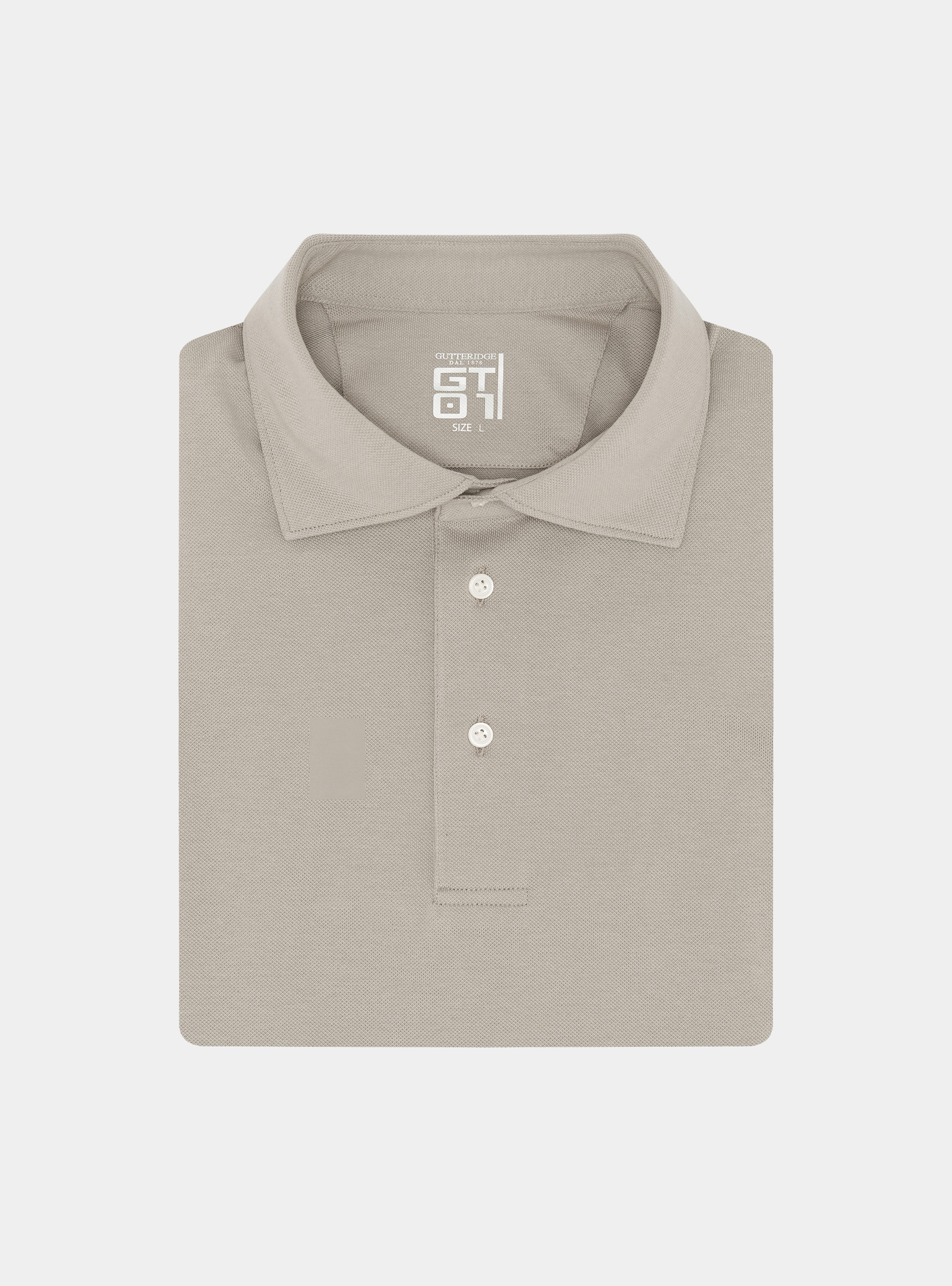 Polo GT01 in piquet stretch, SABBIA 0591C