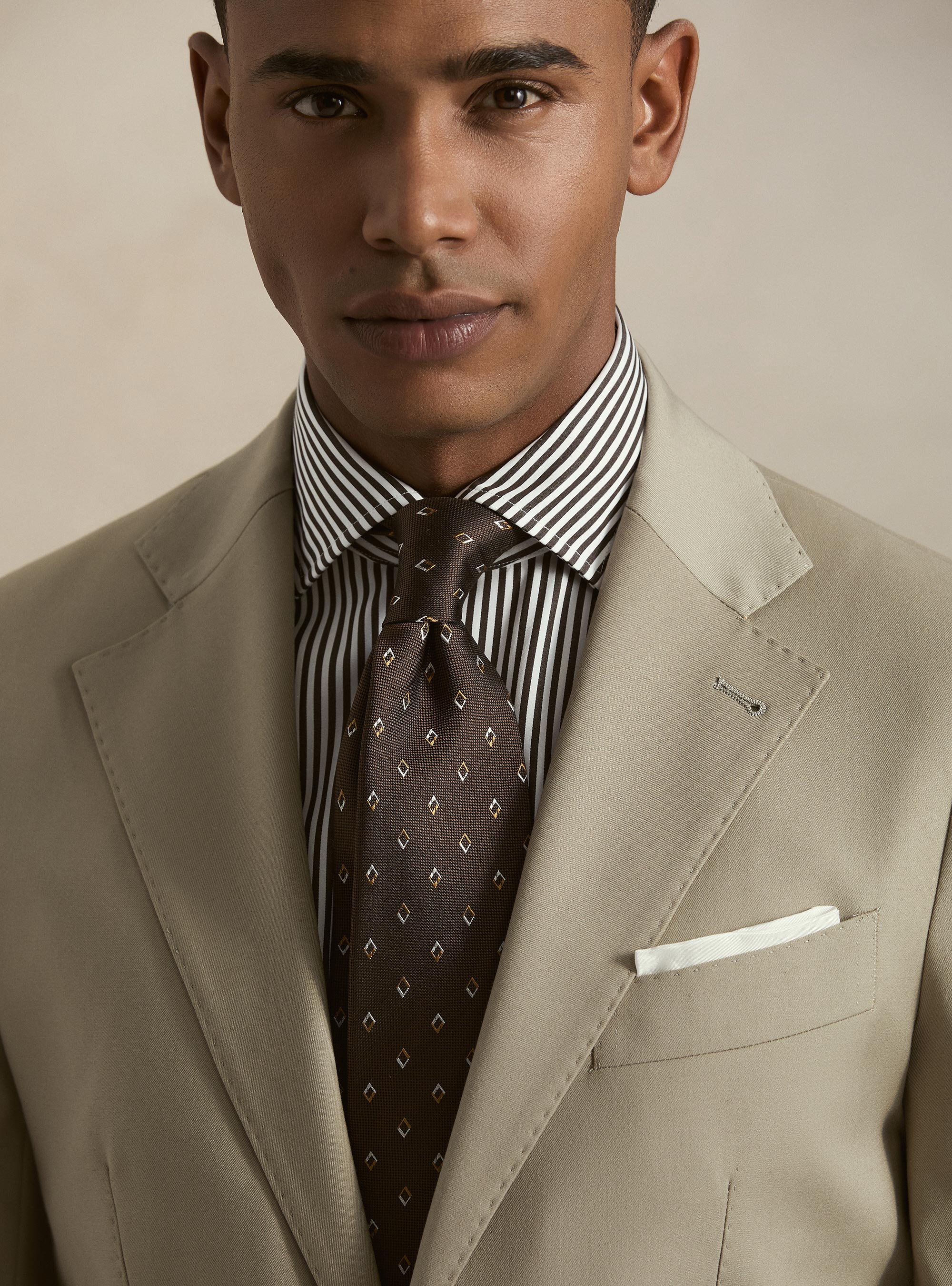 Giacca abito classico slim fit, SABBIA 0591C