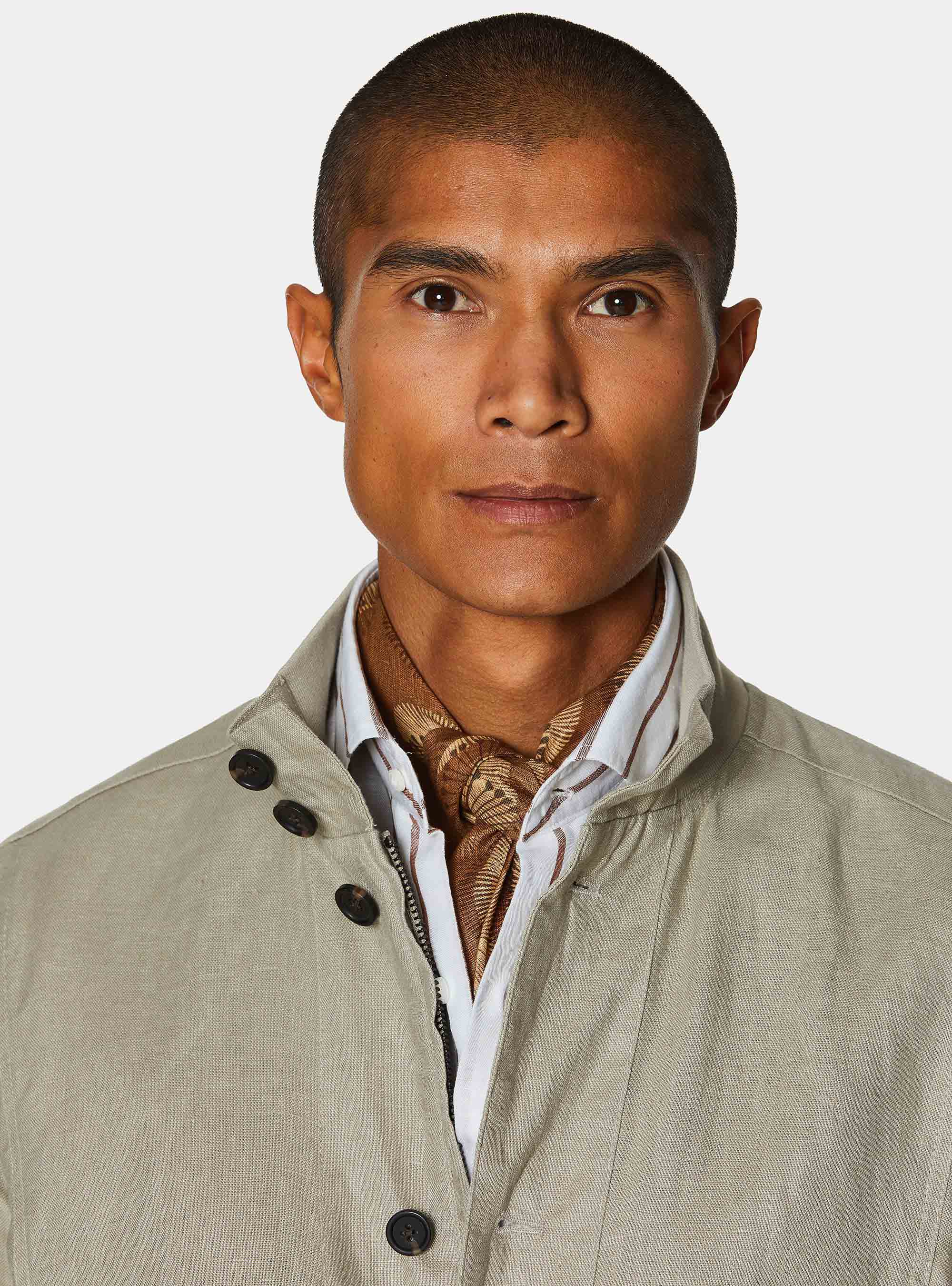 Bomber in puro lino, SABBIA