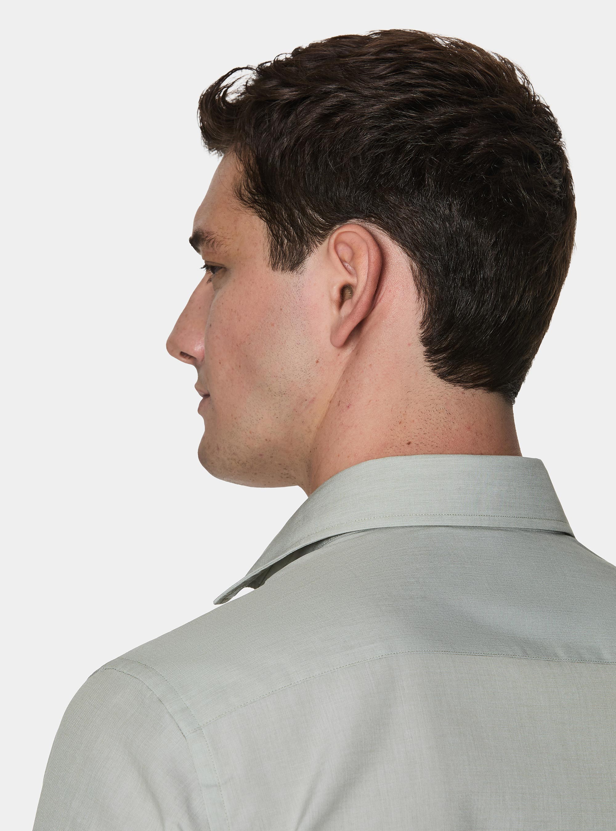 Camicia in cotone fil a fil, SALVIA 0602C