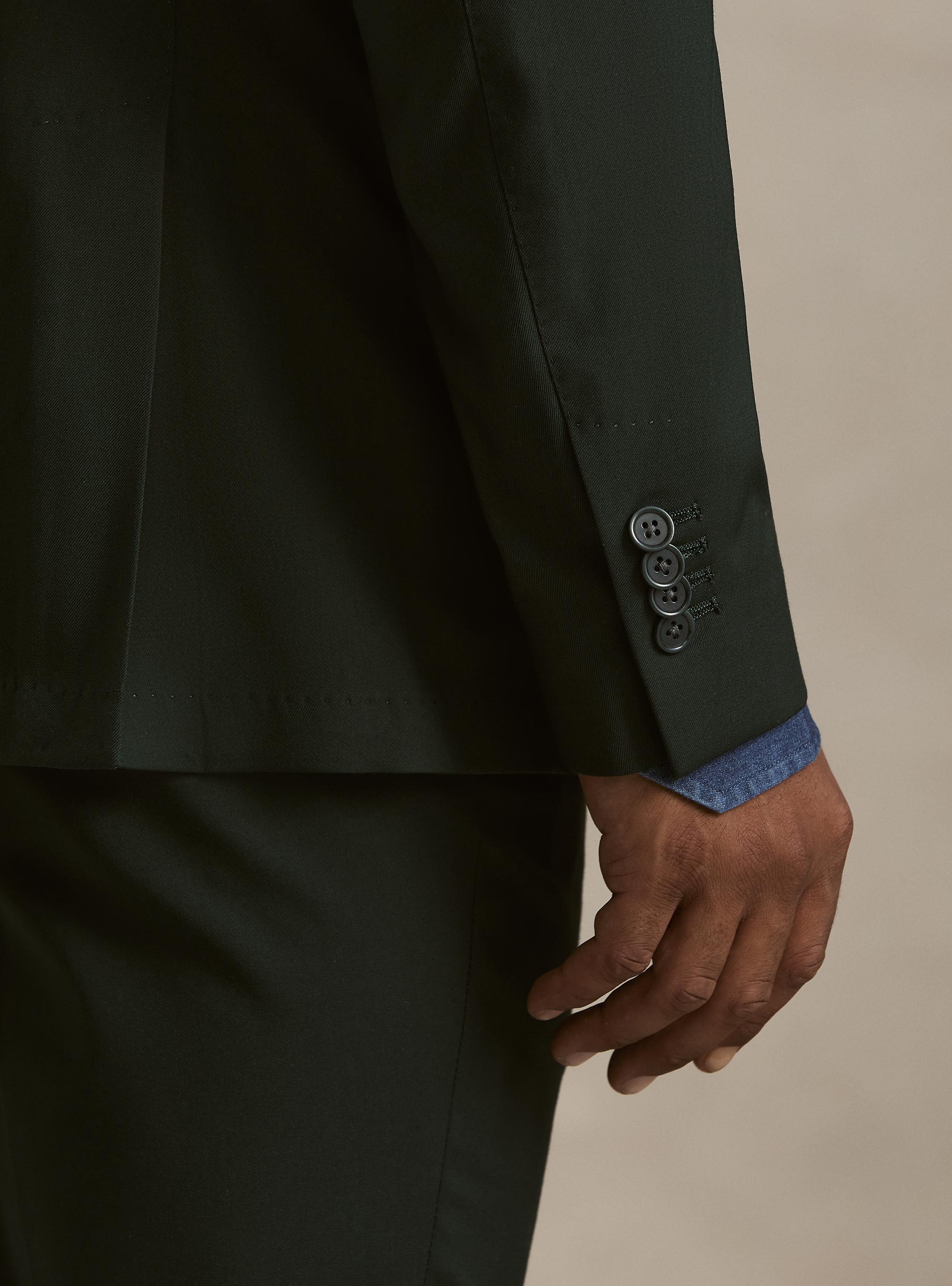 Giacca abito classico slim fit, VERDE