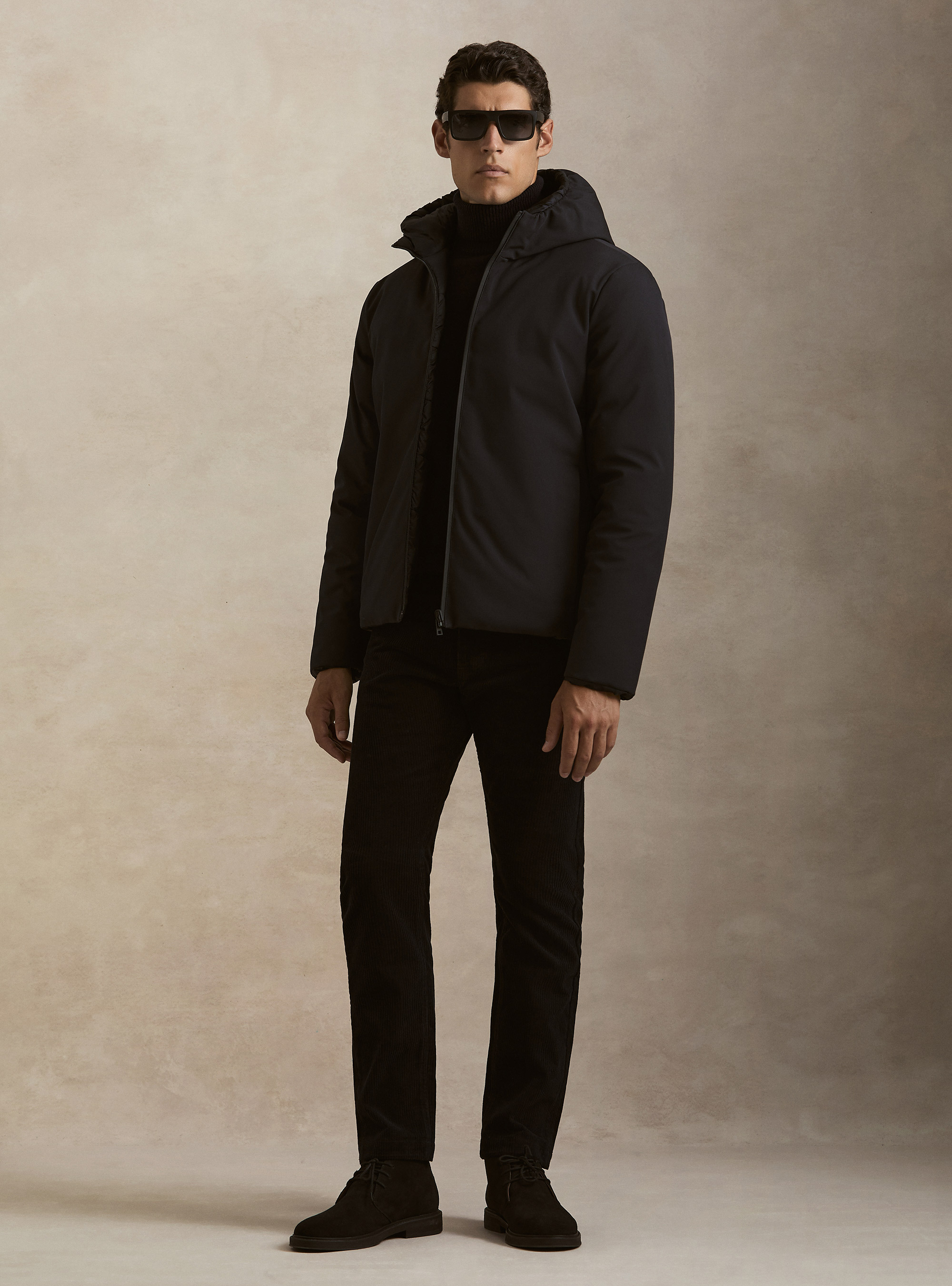 Bomber reversibile con cappuccio, BLU NAVY