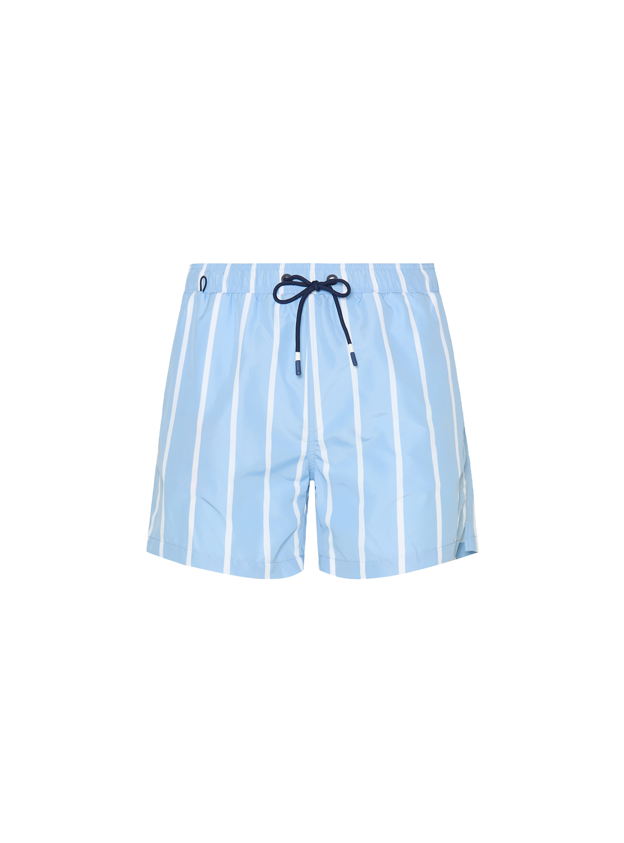 Costume da bagno stampa rigata, AZZURRO