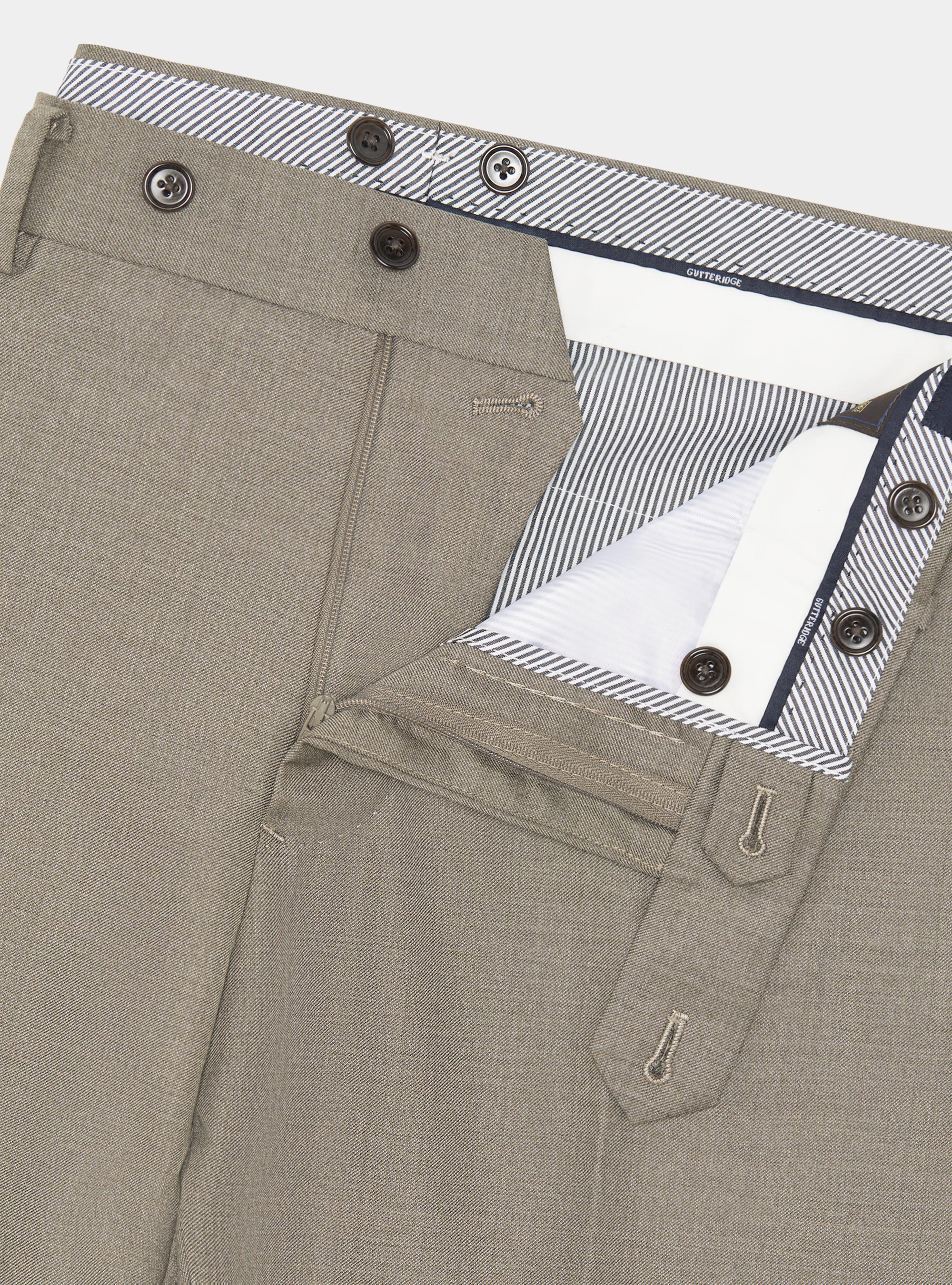 Pantaloni per abito in pura lana Vitale Barberis Canonico, SABBIA