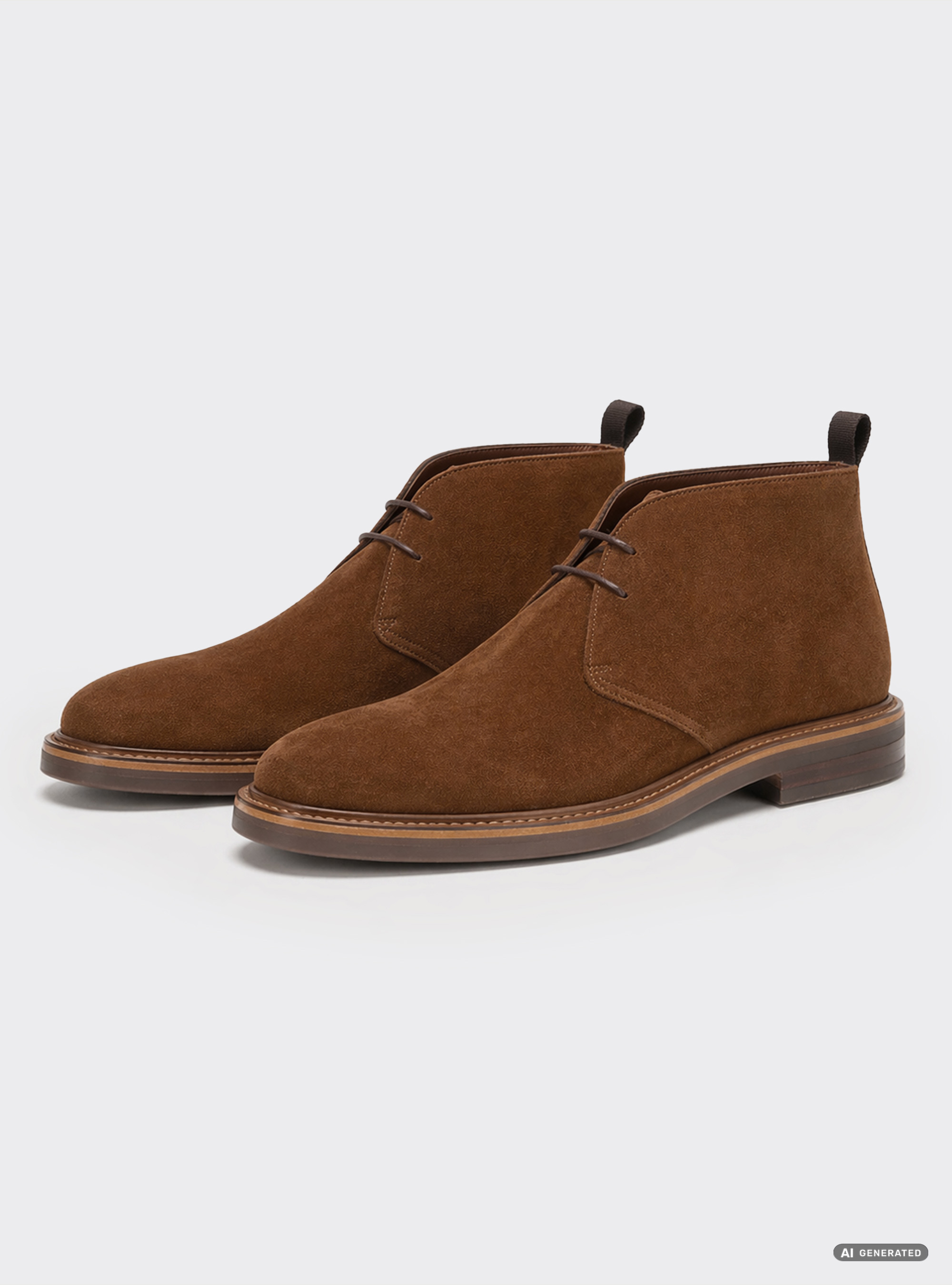 Polacchini in suede, TABACCO