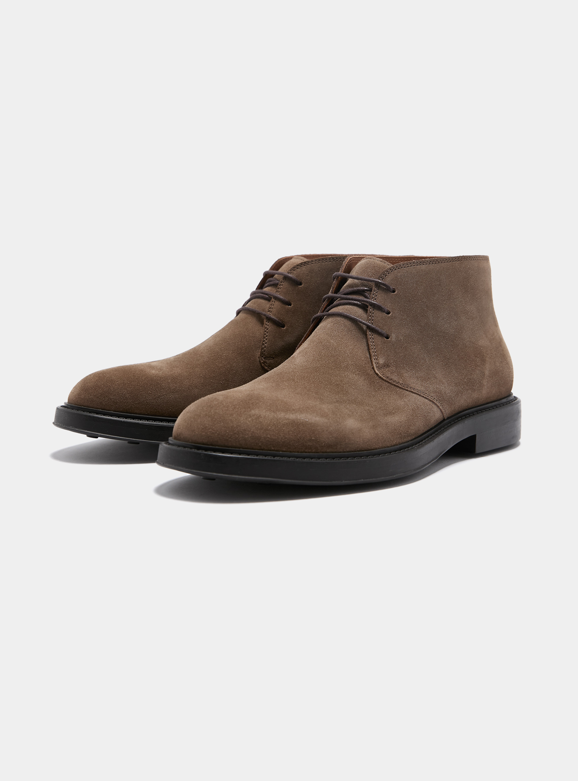 Polacchini in suede, FANGO