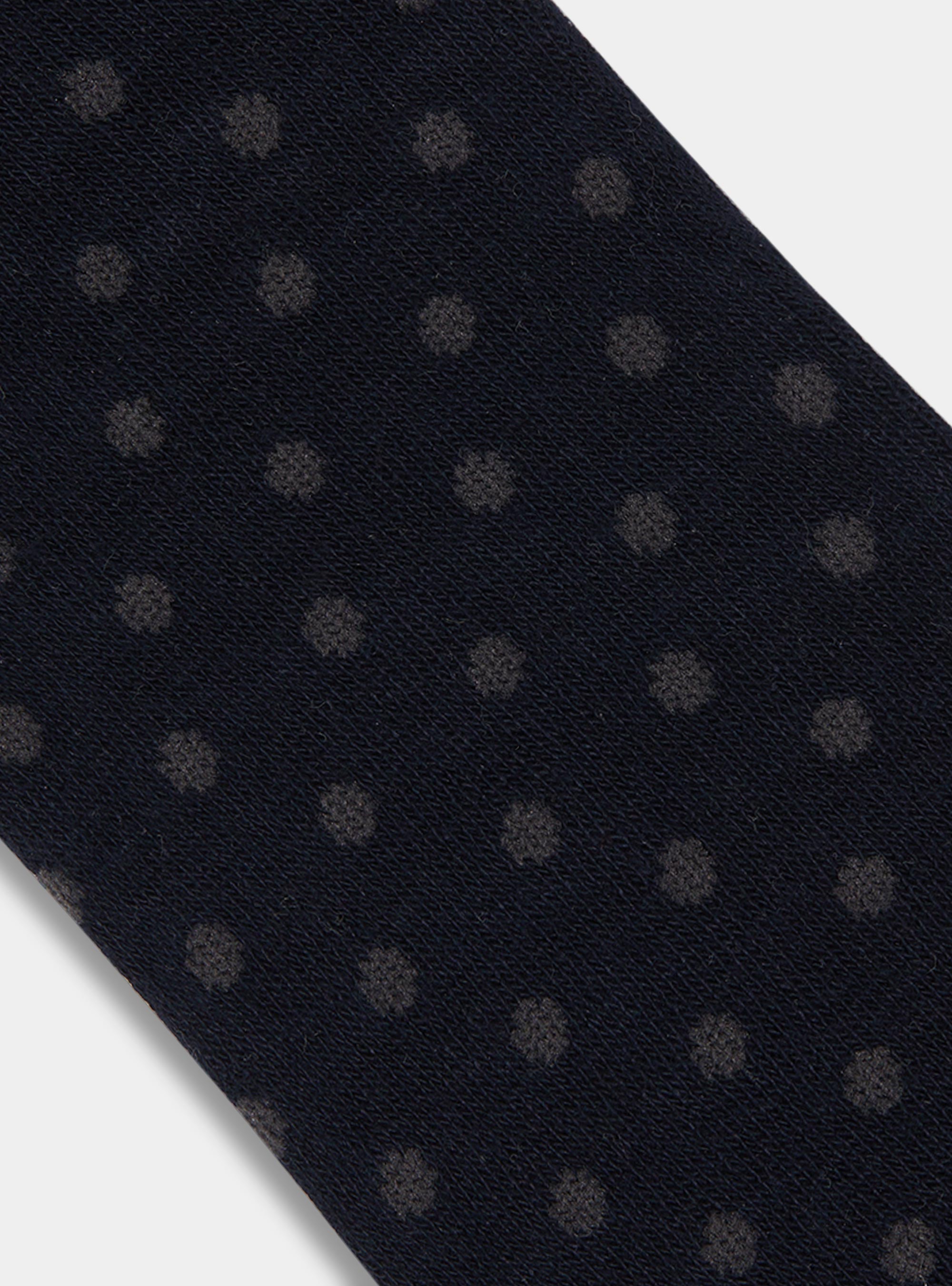 Calze lunghe a pois e righe, BLU NAVY