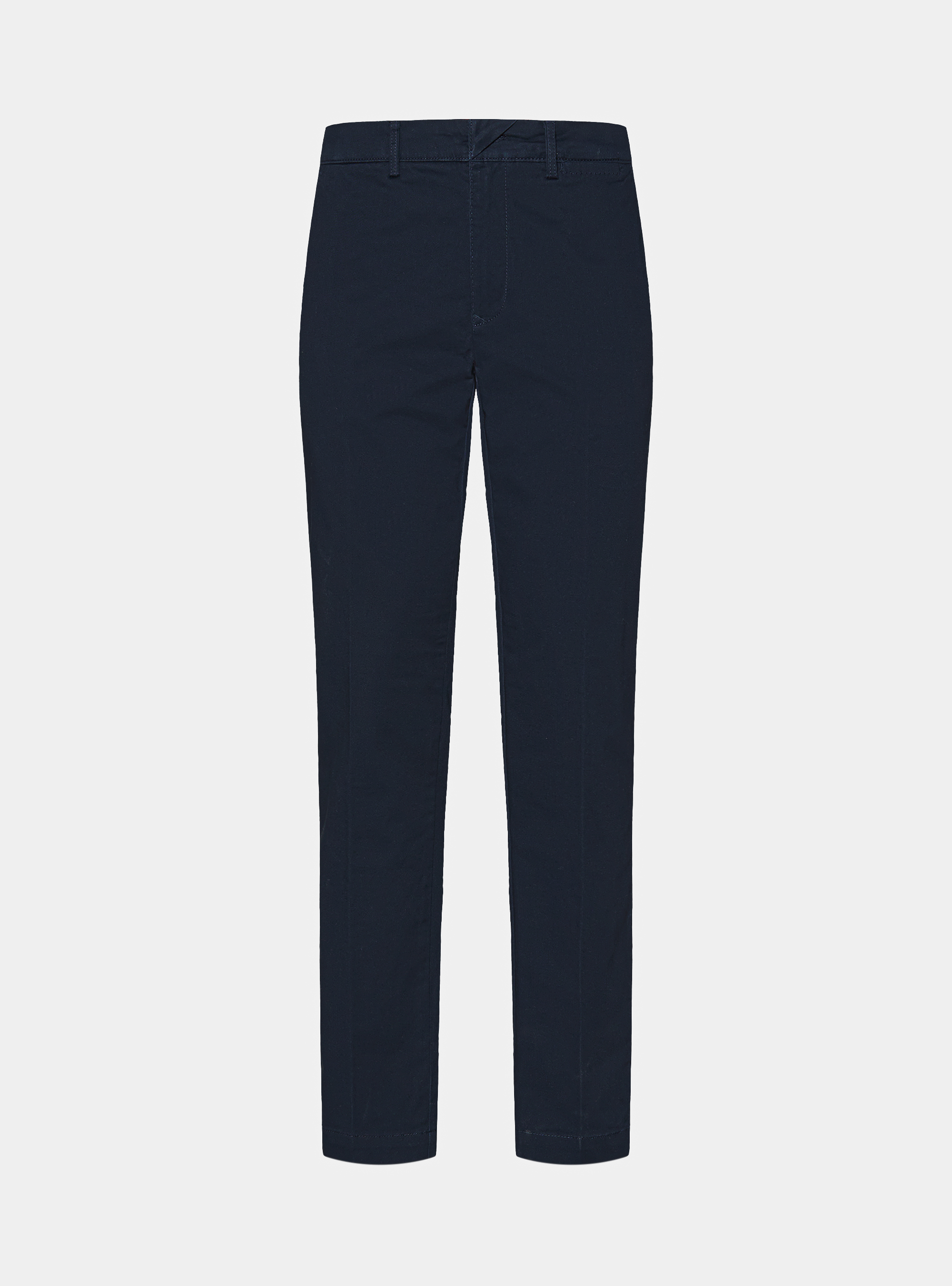 Pantaloni chino slim fit in twill stretch, BLU NAVY