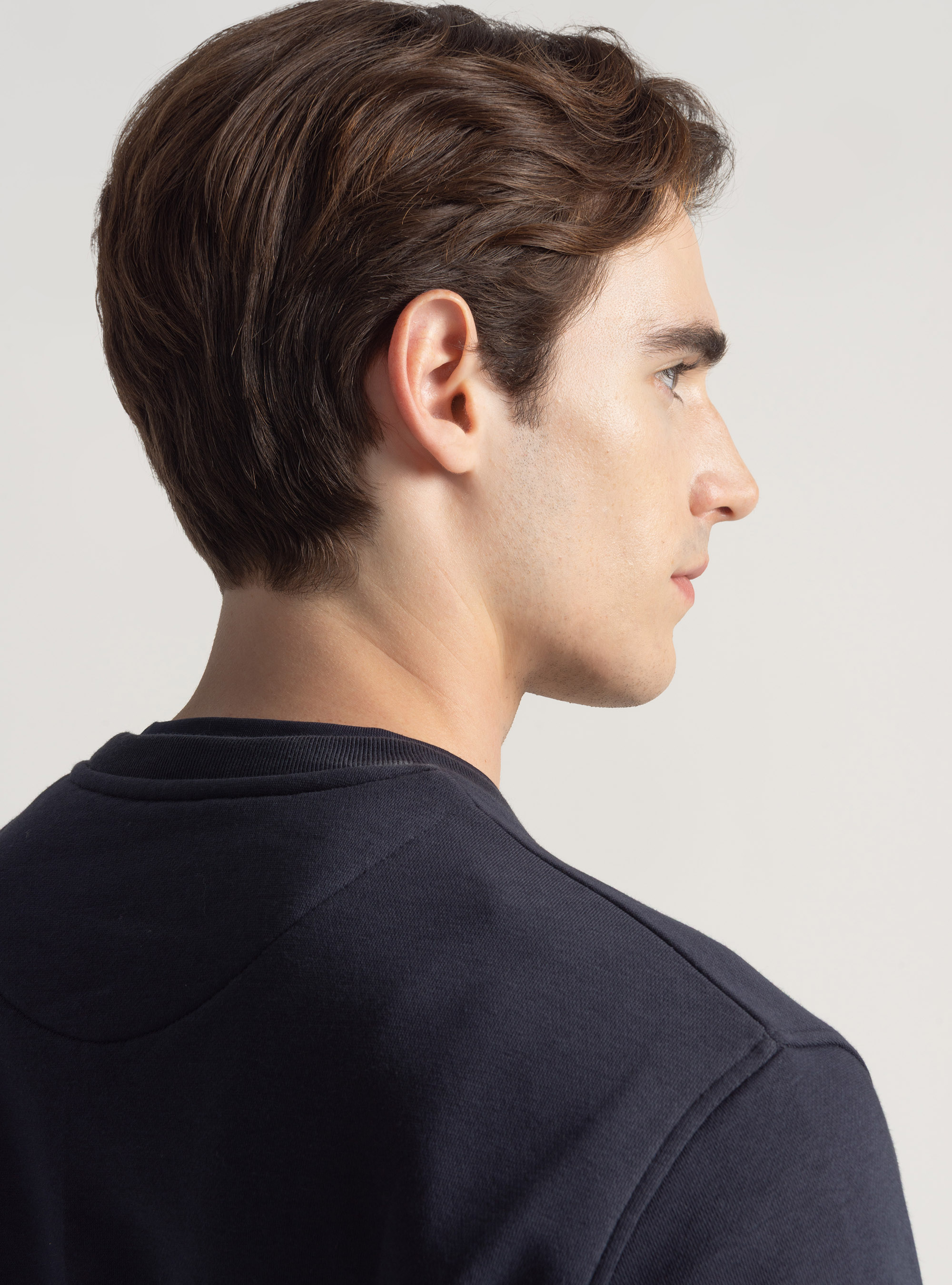 Felpa girocollo con logo GT01, BLU NAVY