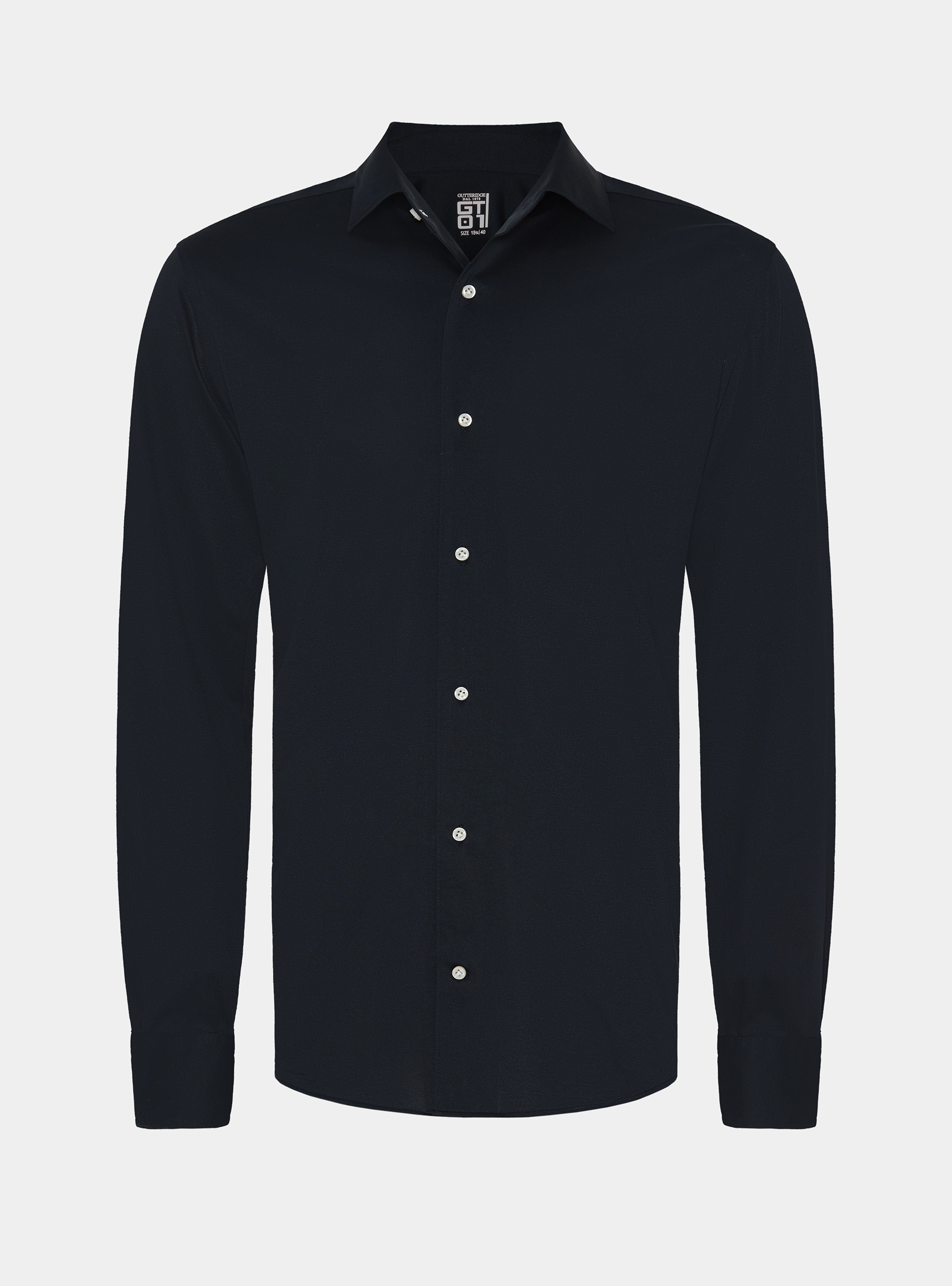 Camicia GT01 in jersey di misto cotone, BLU NAVY