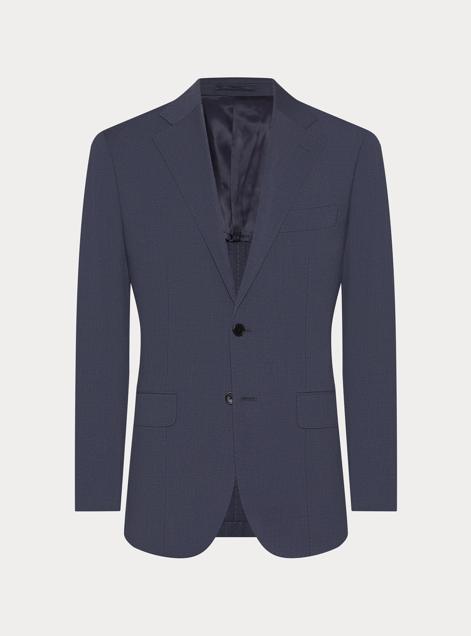 Giacca abito classico slim fit, INCHIOSTRO