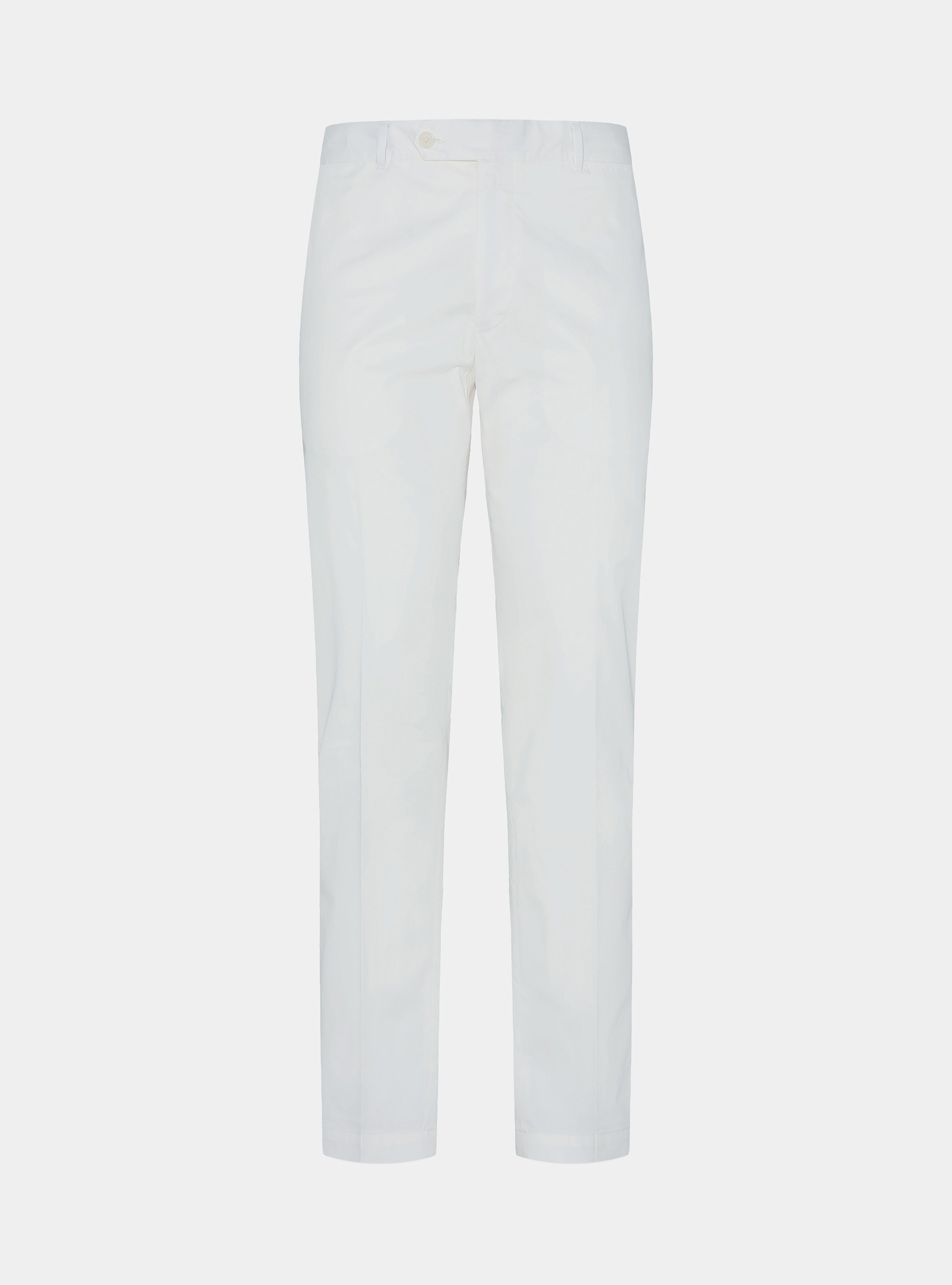 Pantaloni chino in twill leggero, BIANCO