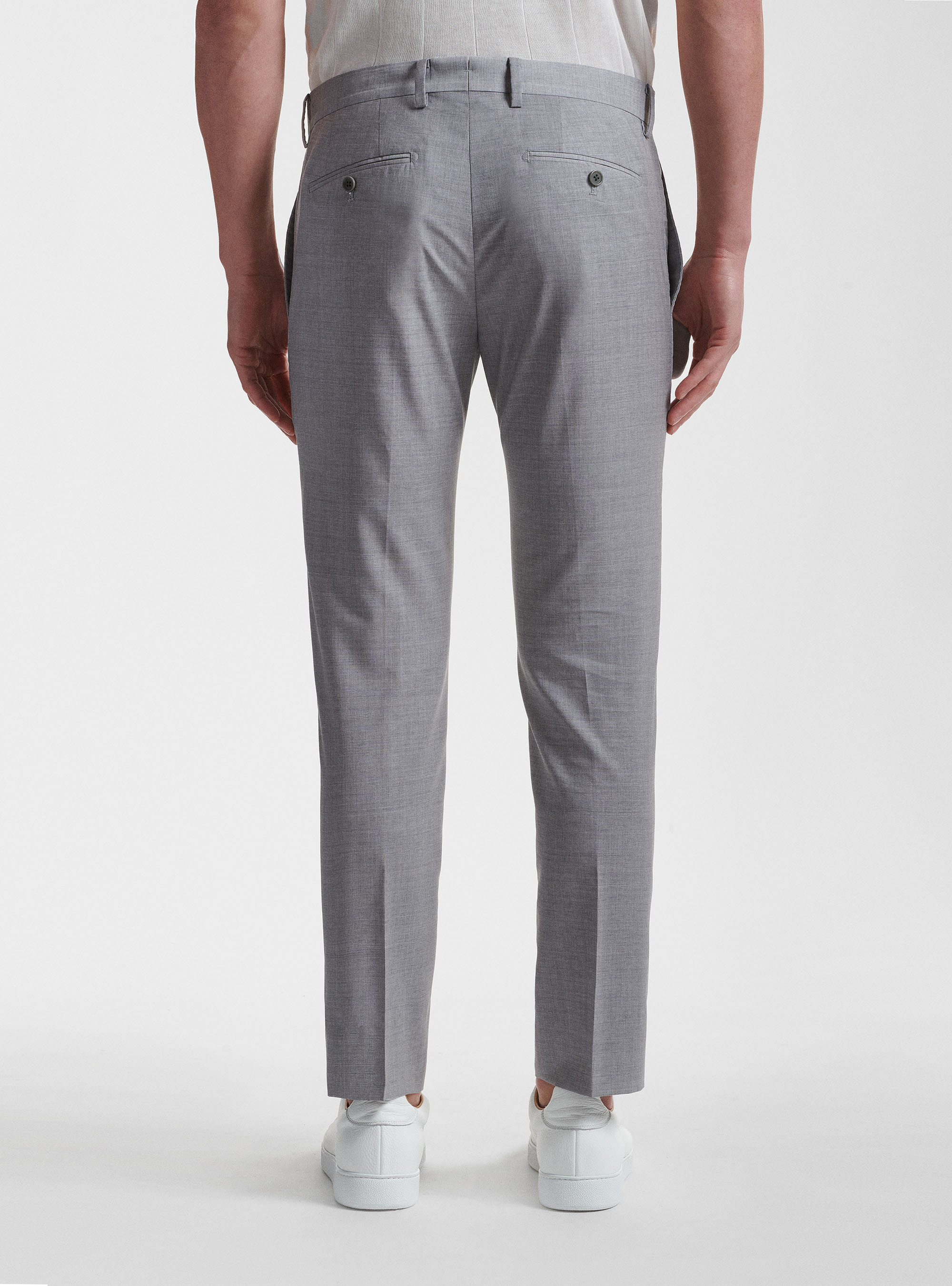 Pantaloni per abito in pura lana superfine 130's Reda, GRIGIO CHIARO 0256C