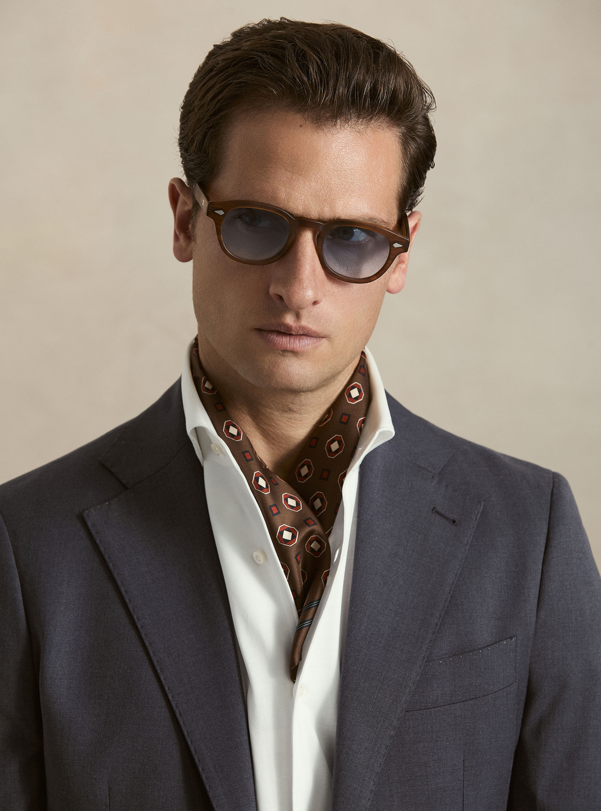 Giacca abito classico slim fit, INCHIOSTRO