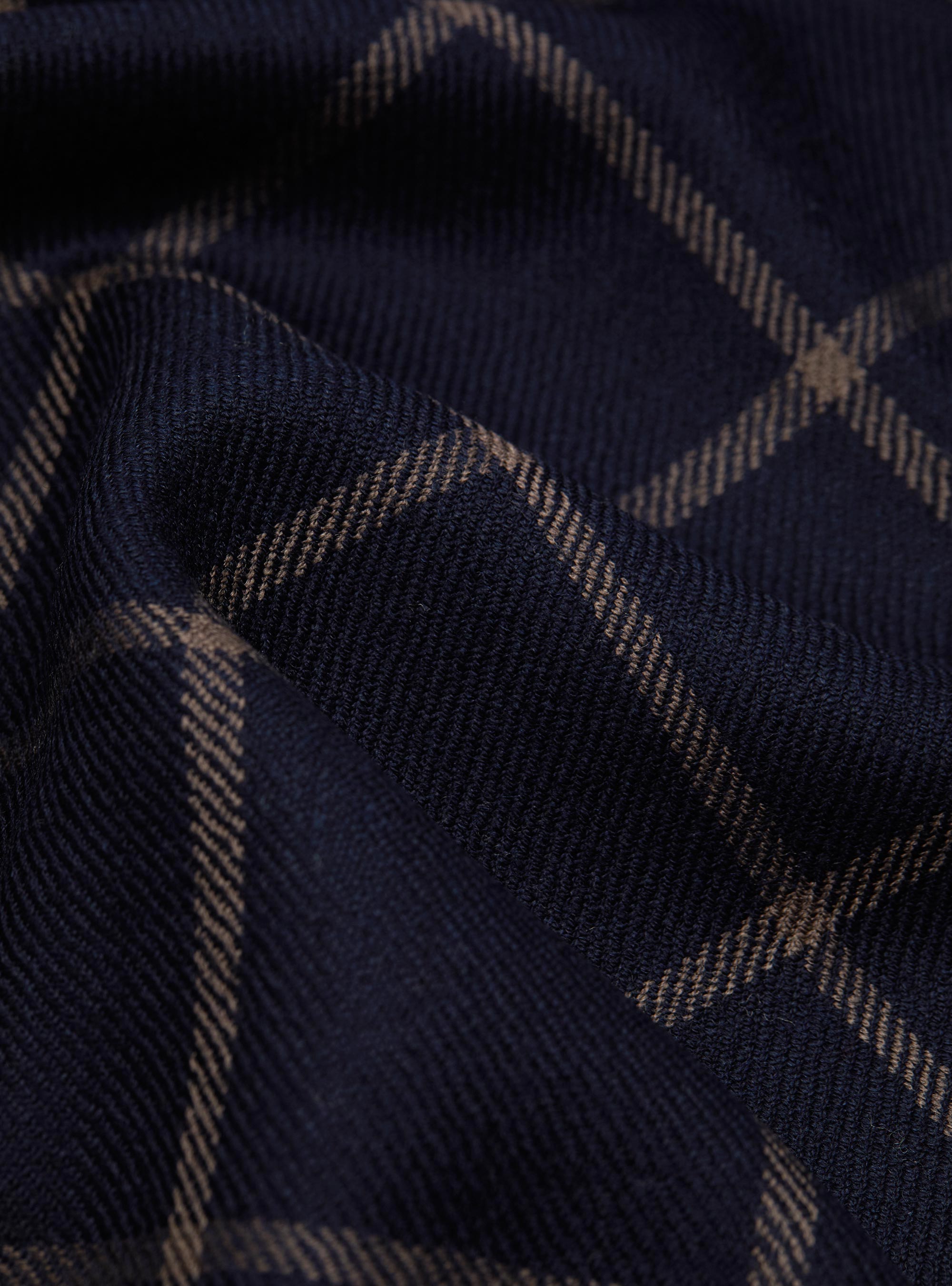 Sciarpa leggera in lana a fantasia, BLU NAVY