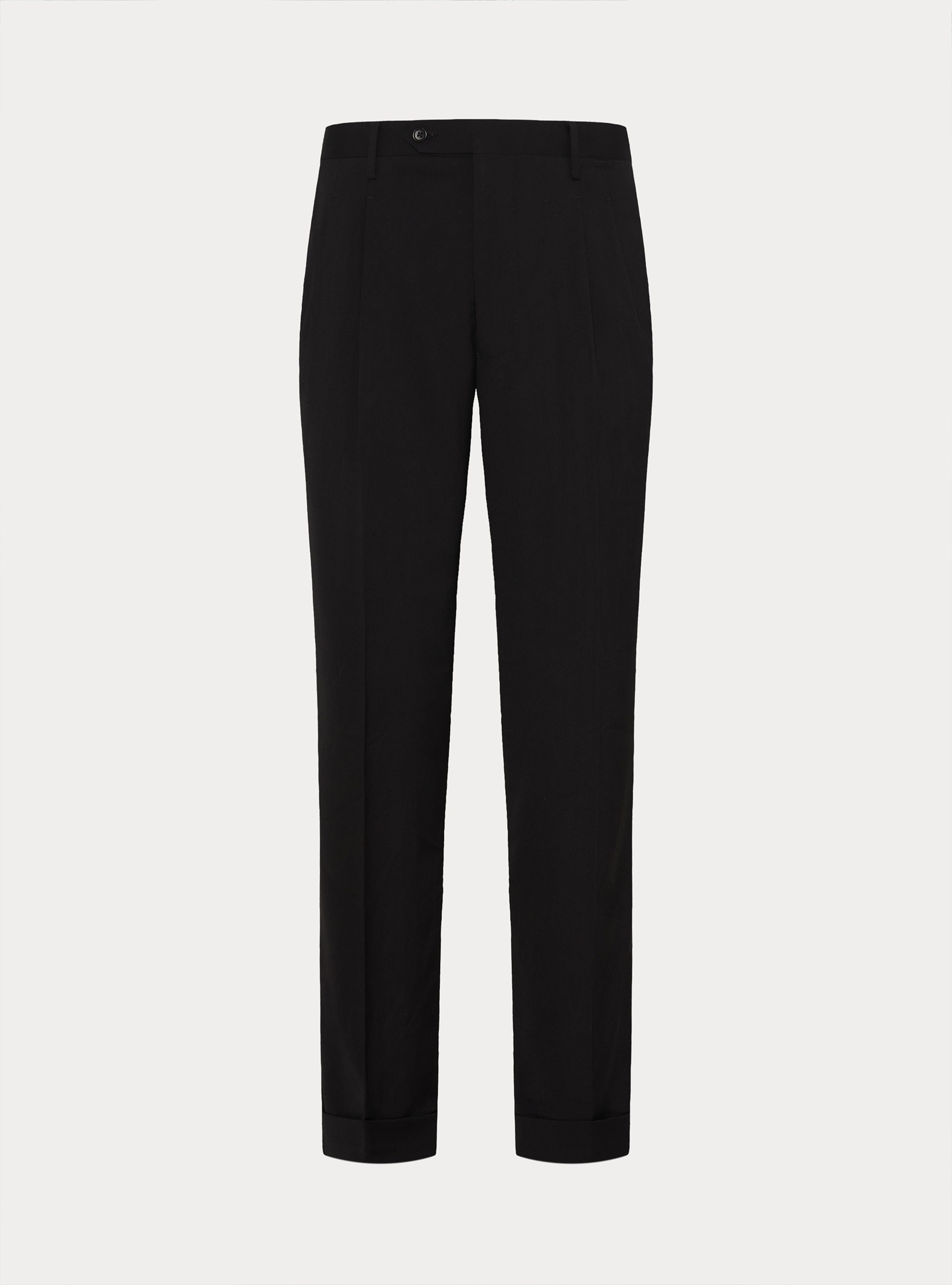 Pantaloni classici con pince, NERO