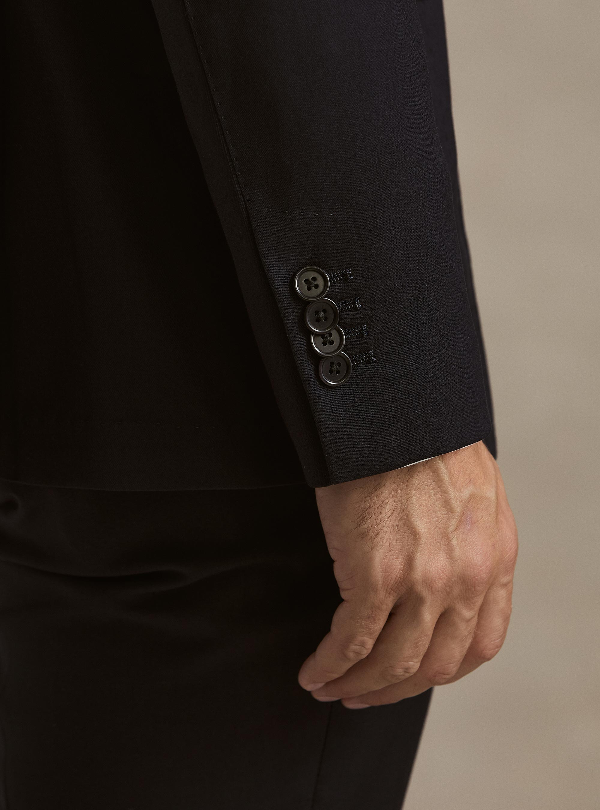 Giacca abito classico slim fit, BLU NAVY