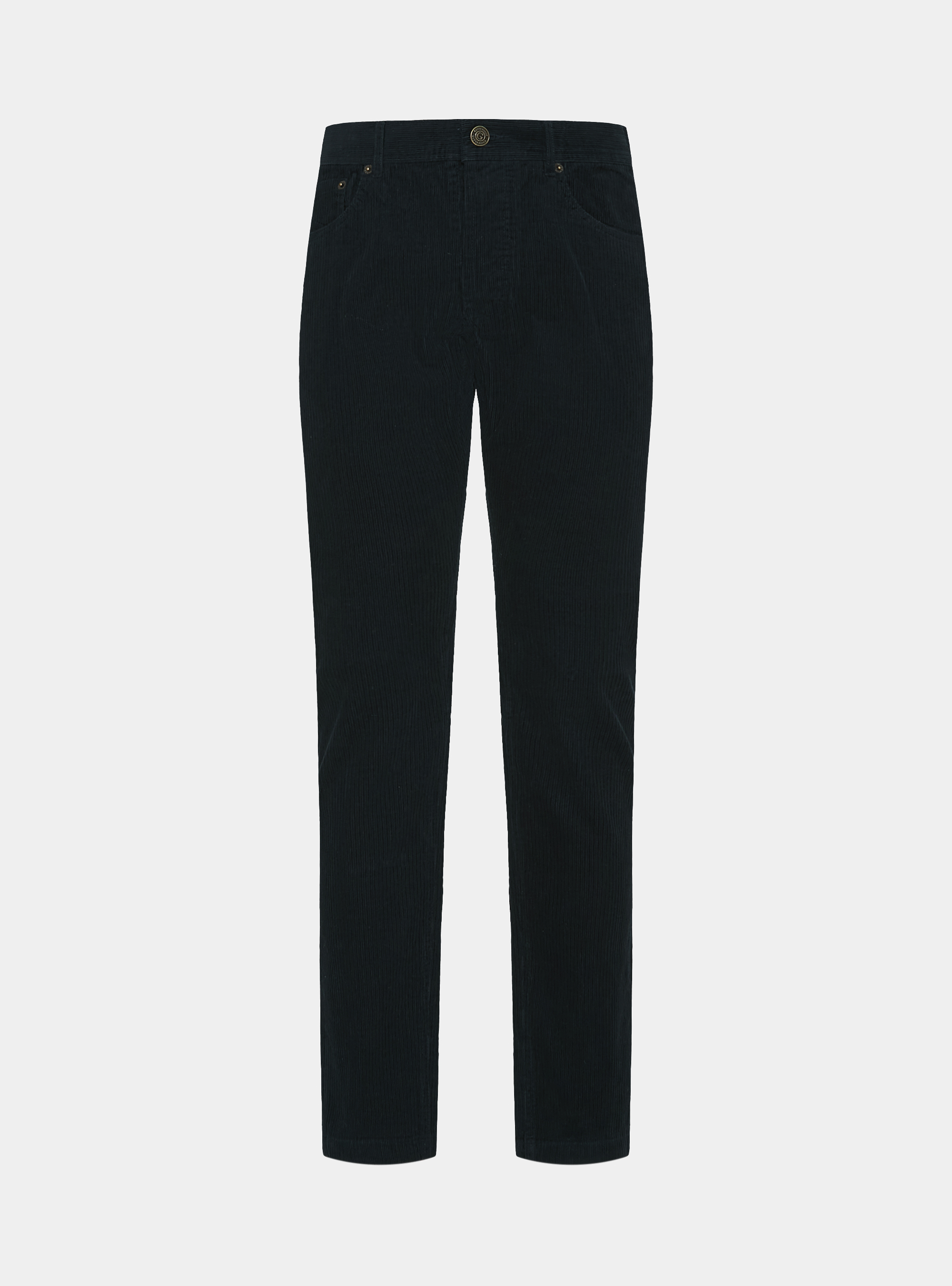 Pantaloni 5 tasche in velluto, BLU NAVY