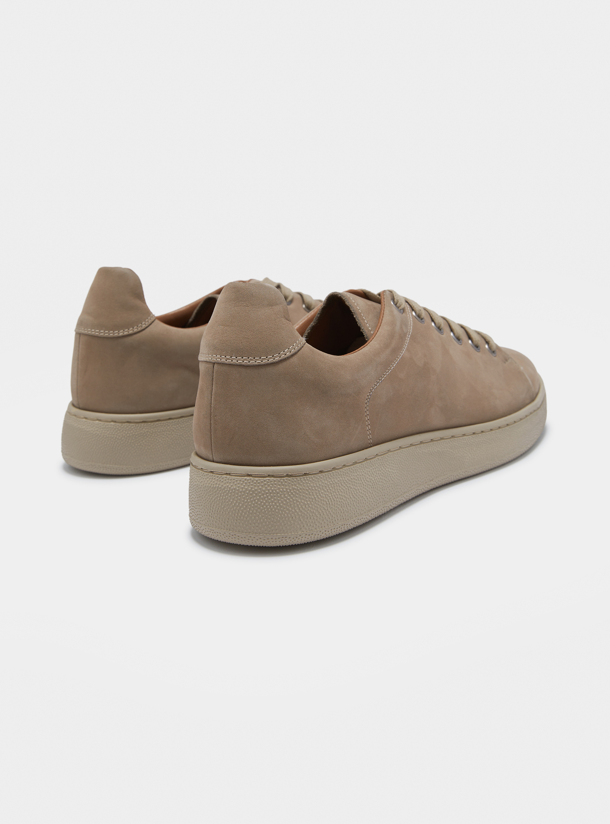 Sneakers in nabuk, ECRU