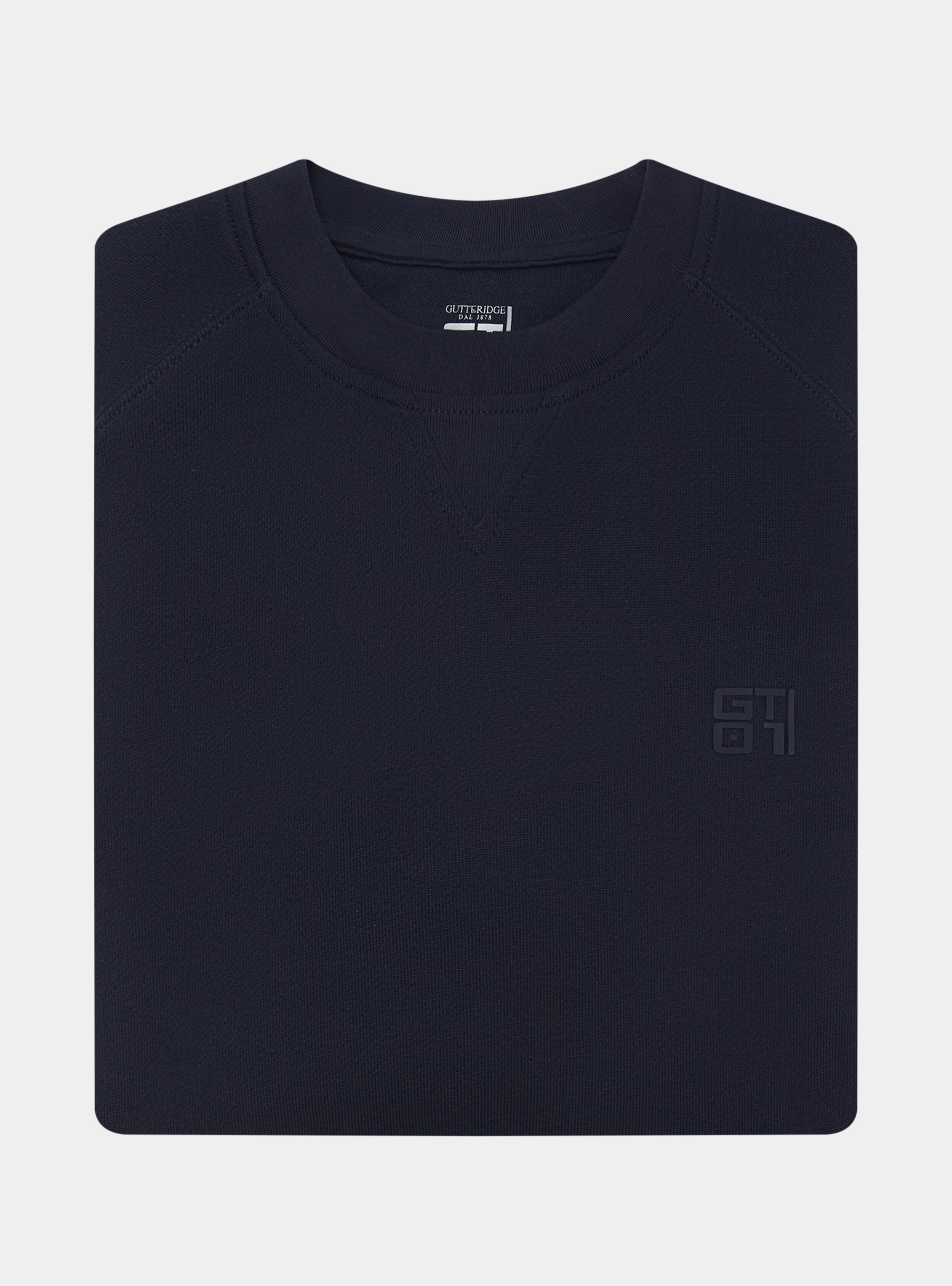 Felpa basica girocollo GT01, BLU NAVY