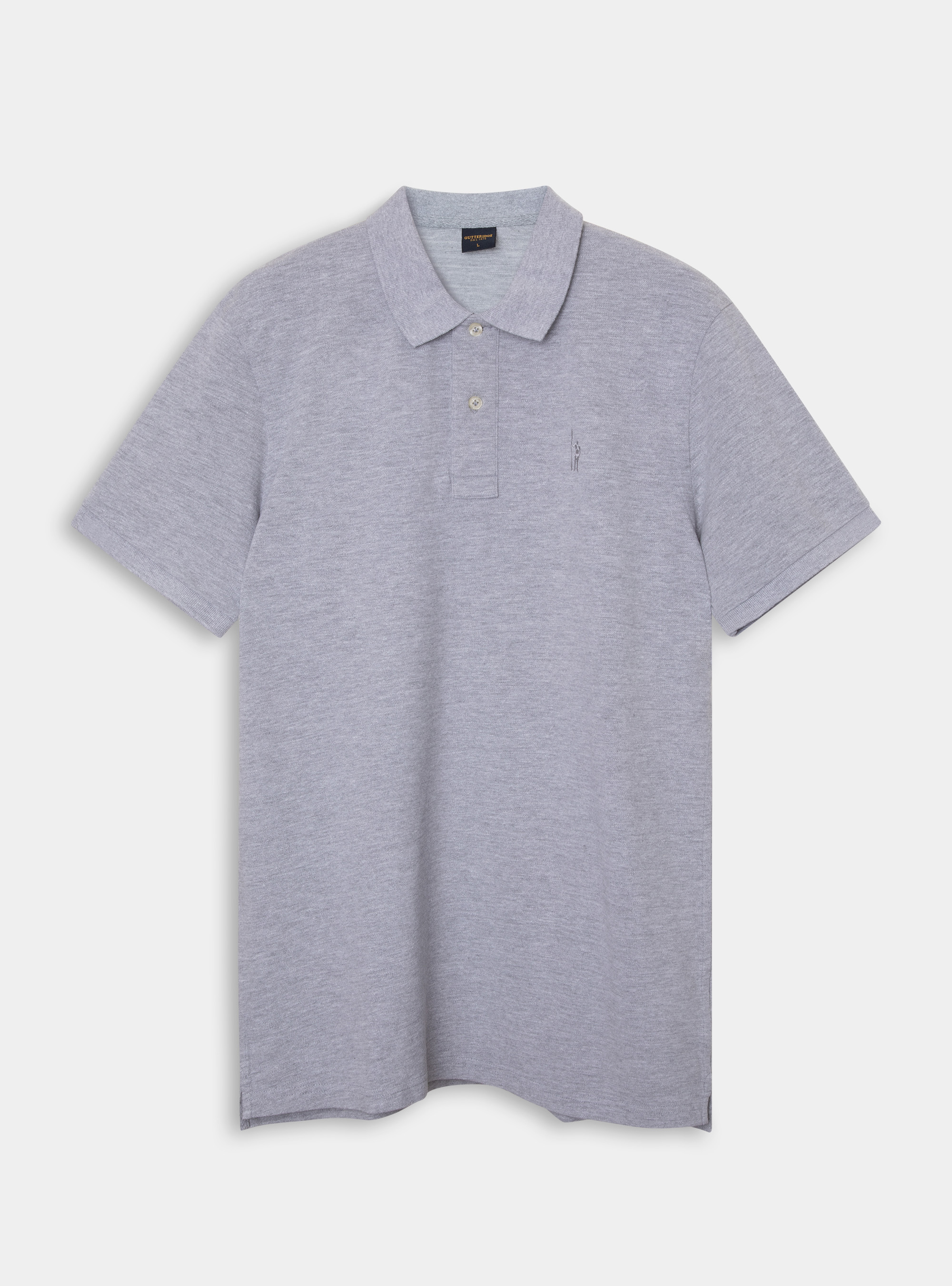 Polo classica in piquet, GRIGIO CHIARO