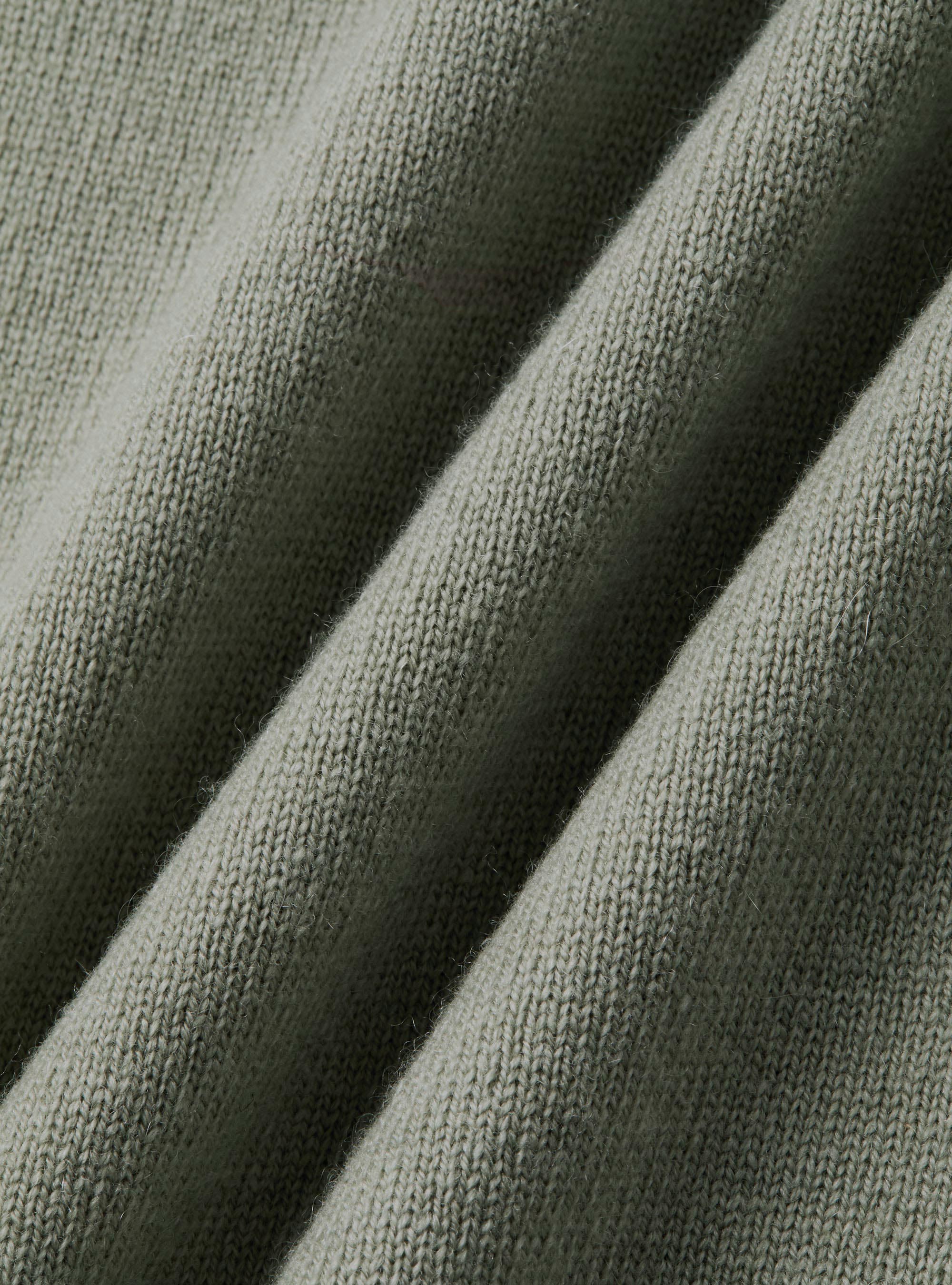 Girocollo in maglia in lana e cashmere, VERDE GIADA 0655C